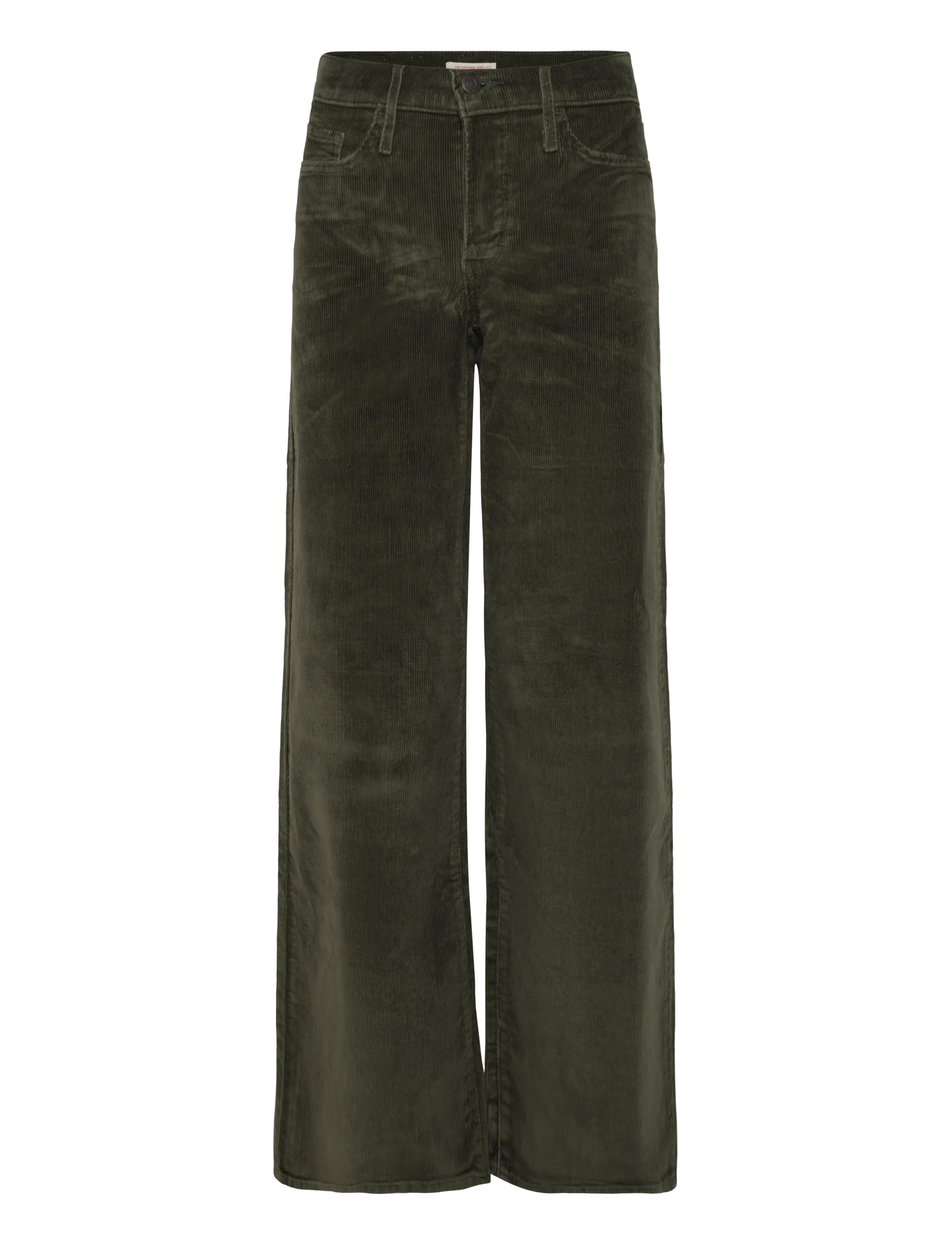 Levi's® - 318 SHAPING WIDE LEG OLIVE NIG - cordhosen - greens - 1
