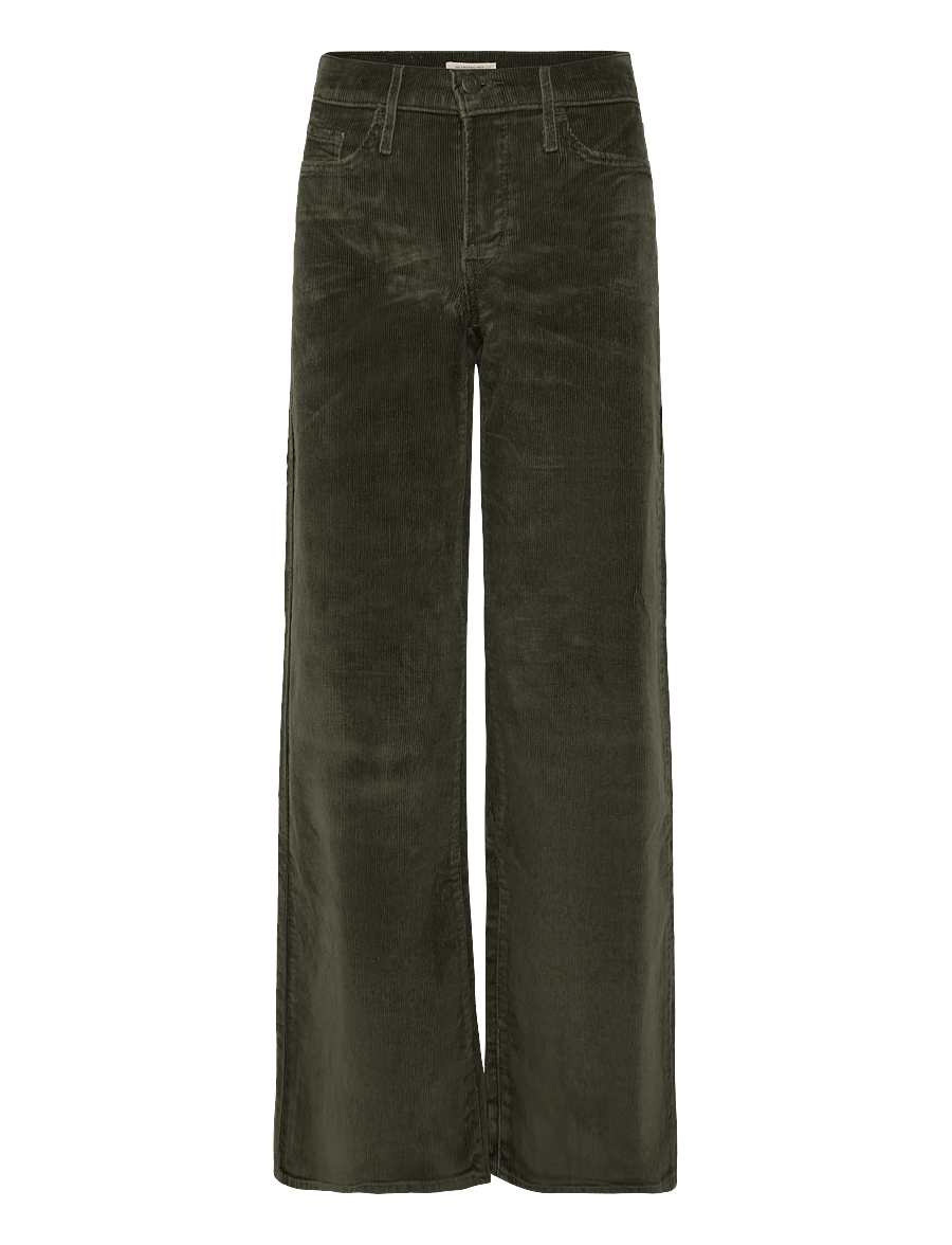 Levi's® - 318 SHAPING WIDE LEG OLIVE NIG - cordhosen - greens - 1
