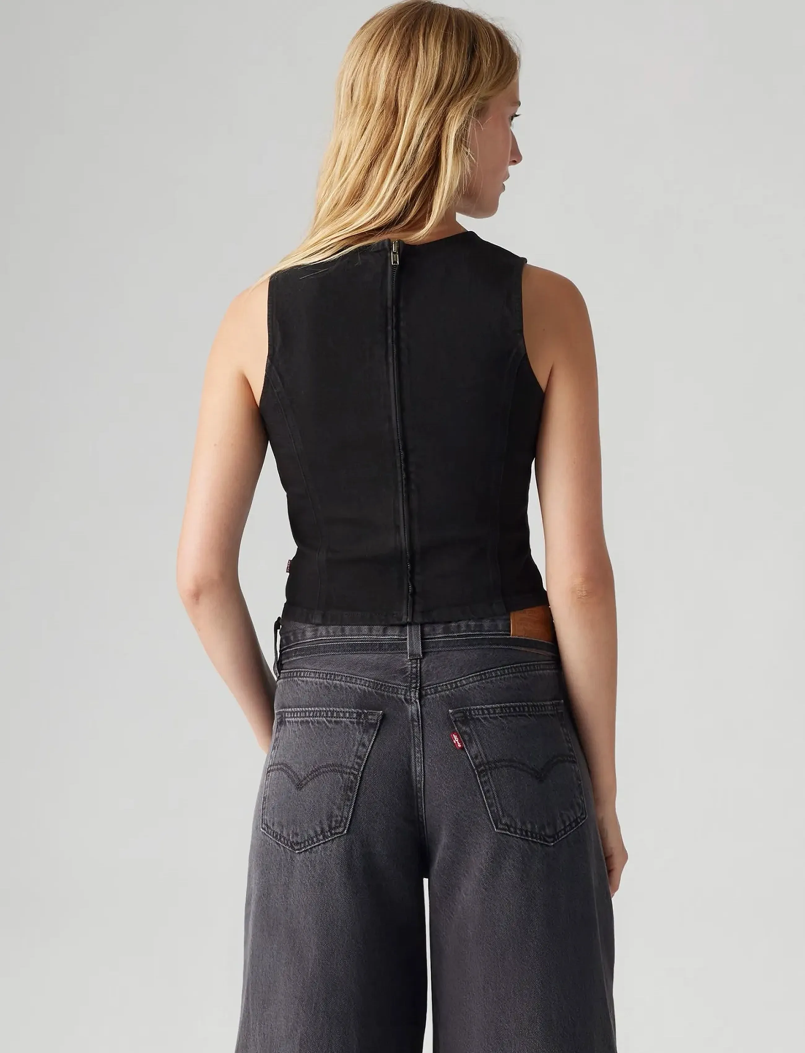 Levi's® - TOPANGA DENIM TANK BLACK ROSE - blacks - 3