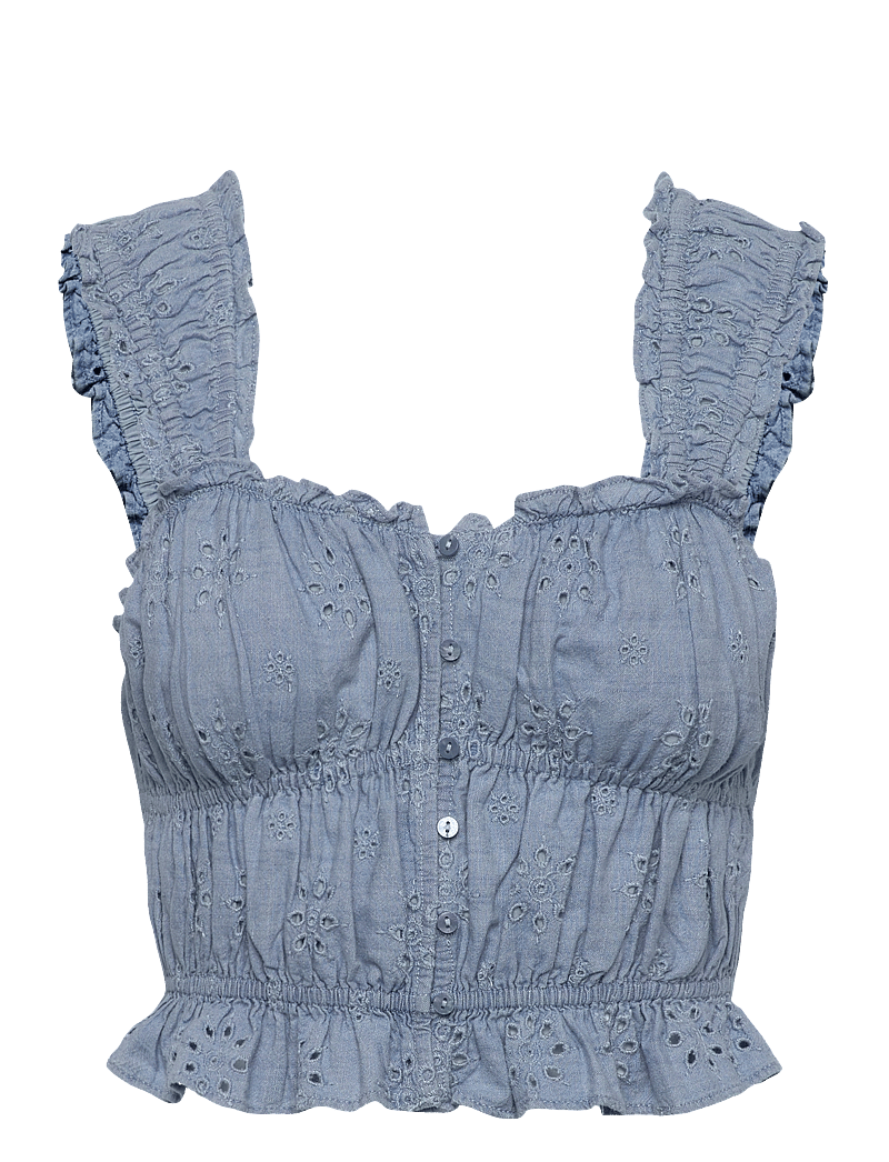 Levi's® - AMAYA SL BLOUSE ALTERNATE FIN - sleeveless blouses - med indigo - flat finish - 1