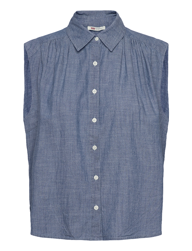 Levi's® - GRACEN COMM SL BLOUSE MED INDIGO - FLAT FINISH - Ærmeløse bluser - med indigo - flat finish - 1