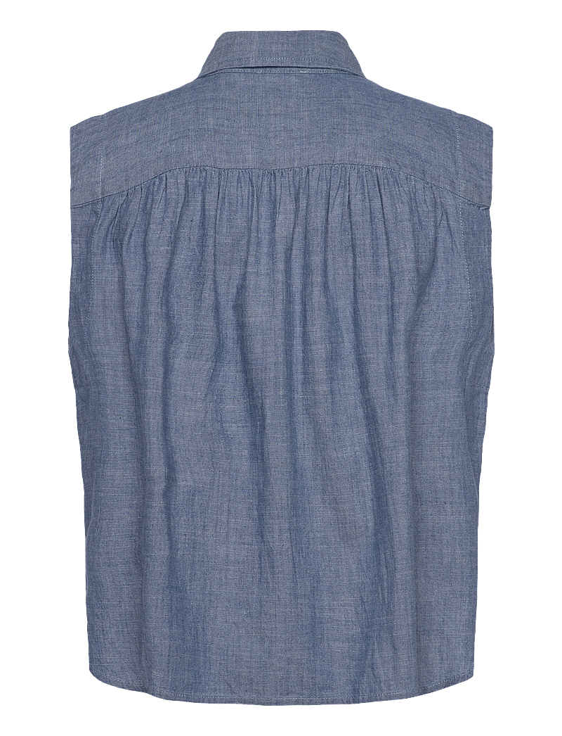 Levi's® - GRACEN COMM SL BLOUSE MED INDIGO - FLAT FINISH - Ærmeløse bluser - med indigo - flat finish - 2