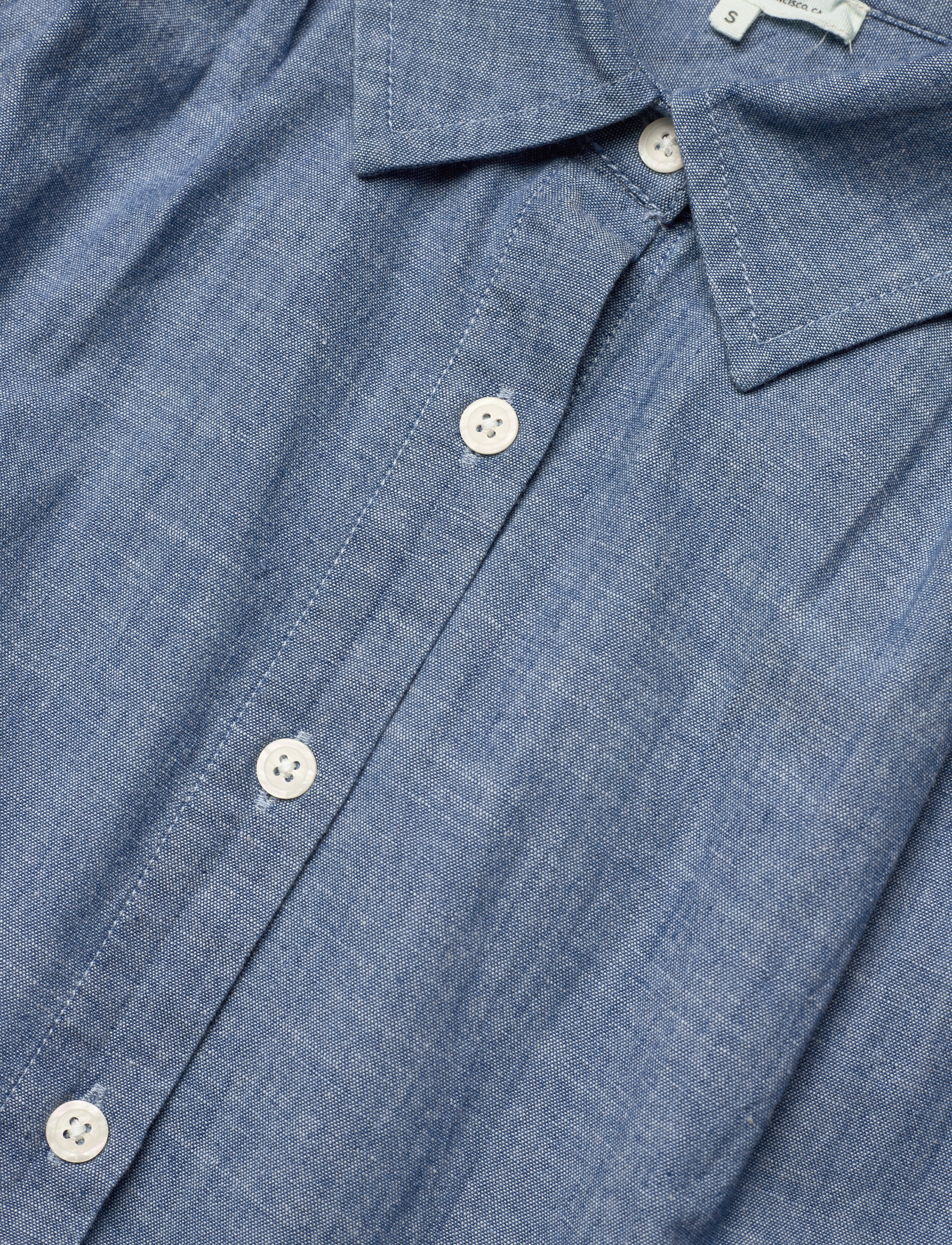 Levi's® - GRACEN COMM SL BLOUSE MED INDIGO - FLAT FINISH - med indigo - flat finish - 5