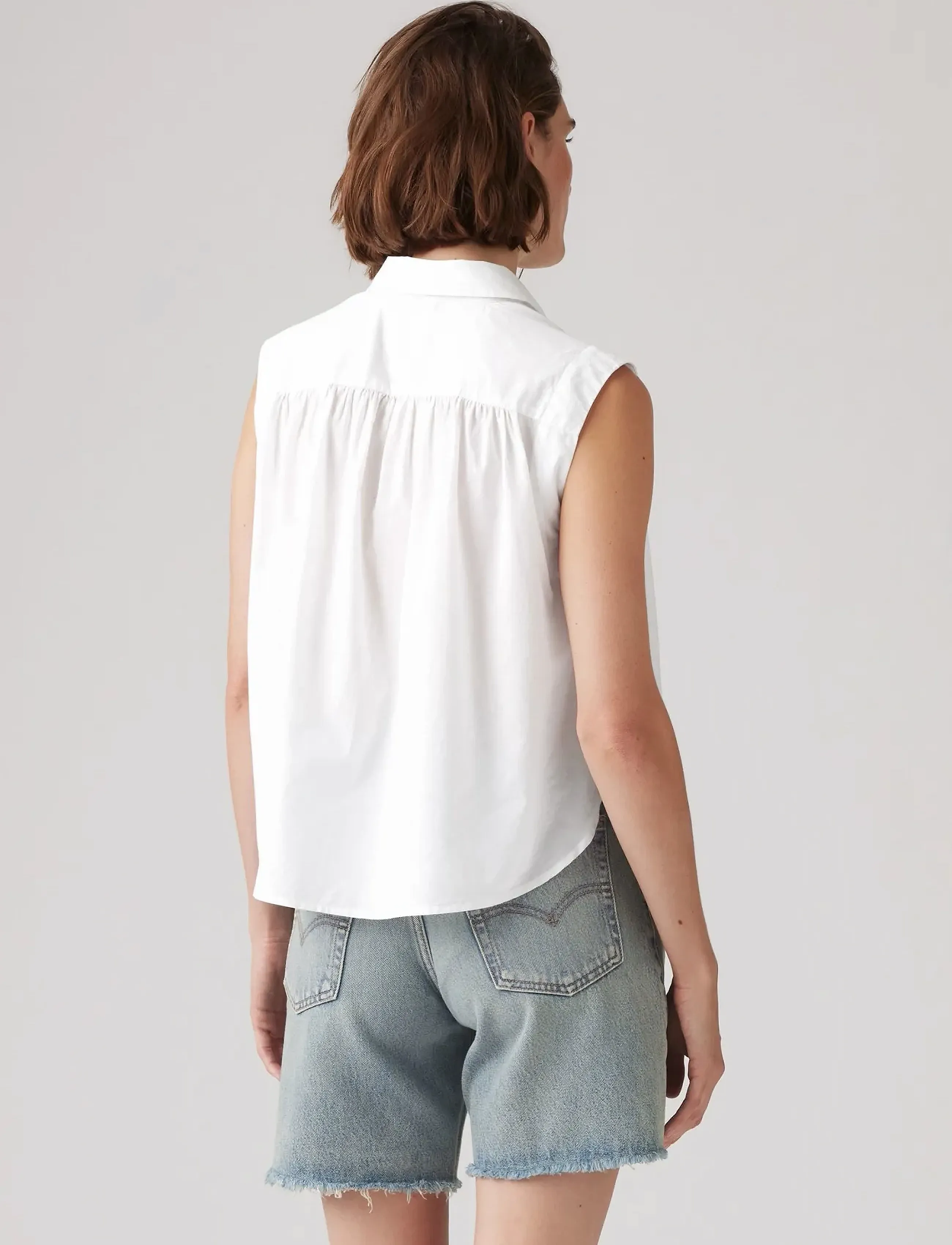 Levi's® - GRACEN SL BLOUSE BRIGHT WHITE - whites - 5