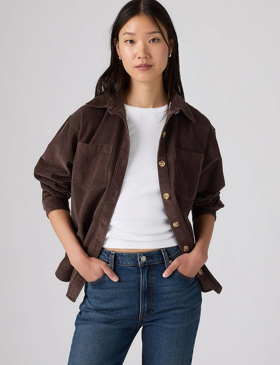 Levi's® - IRIS OVERSHIRT JAVA - overshirts - browns - 0
