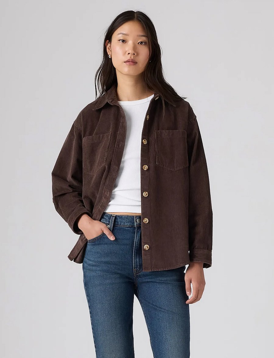 Levi's® - IRIS OVERSHIRT JAVA - overshirts - browns - 3