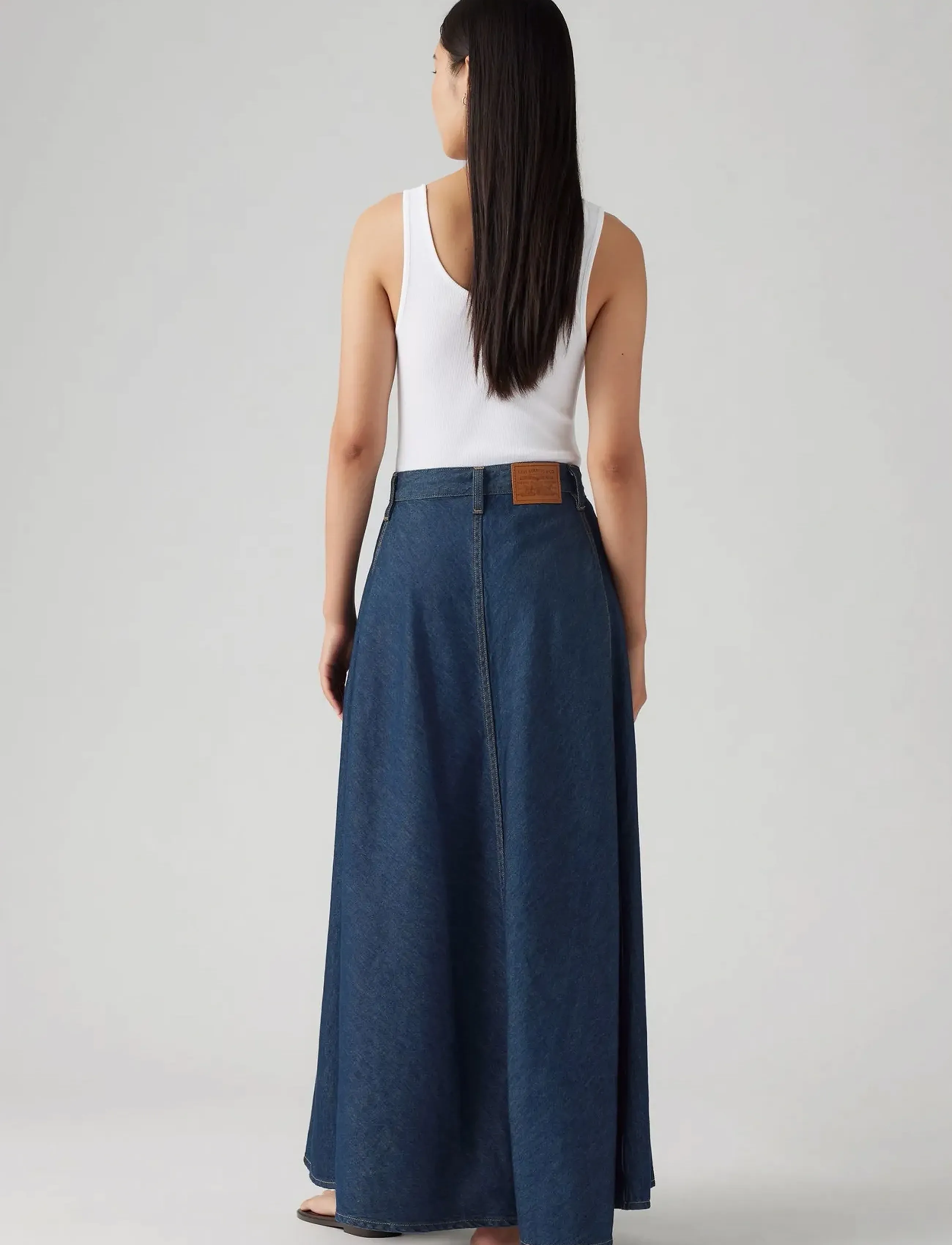 Levi's® - XL SKIRT SQUARE CIRCLE - jeansröcke - dark indigo - flat finish1 - 4
