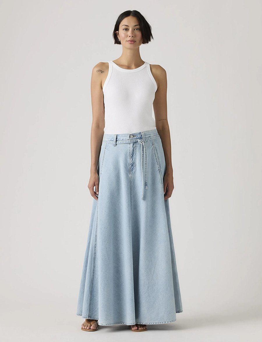 Levi's® - XL SKIRT TREK TECH SKIRT - denim skirts - light indigo - flat finis - 0