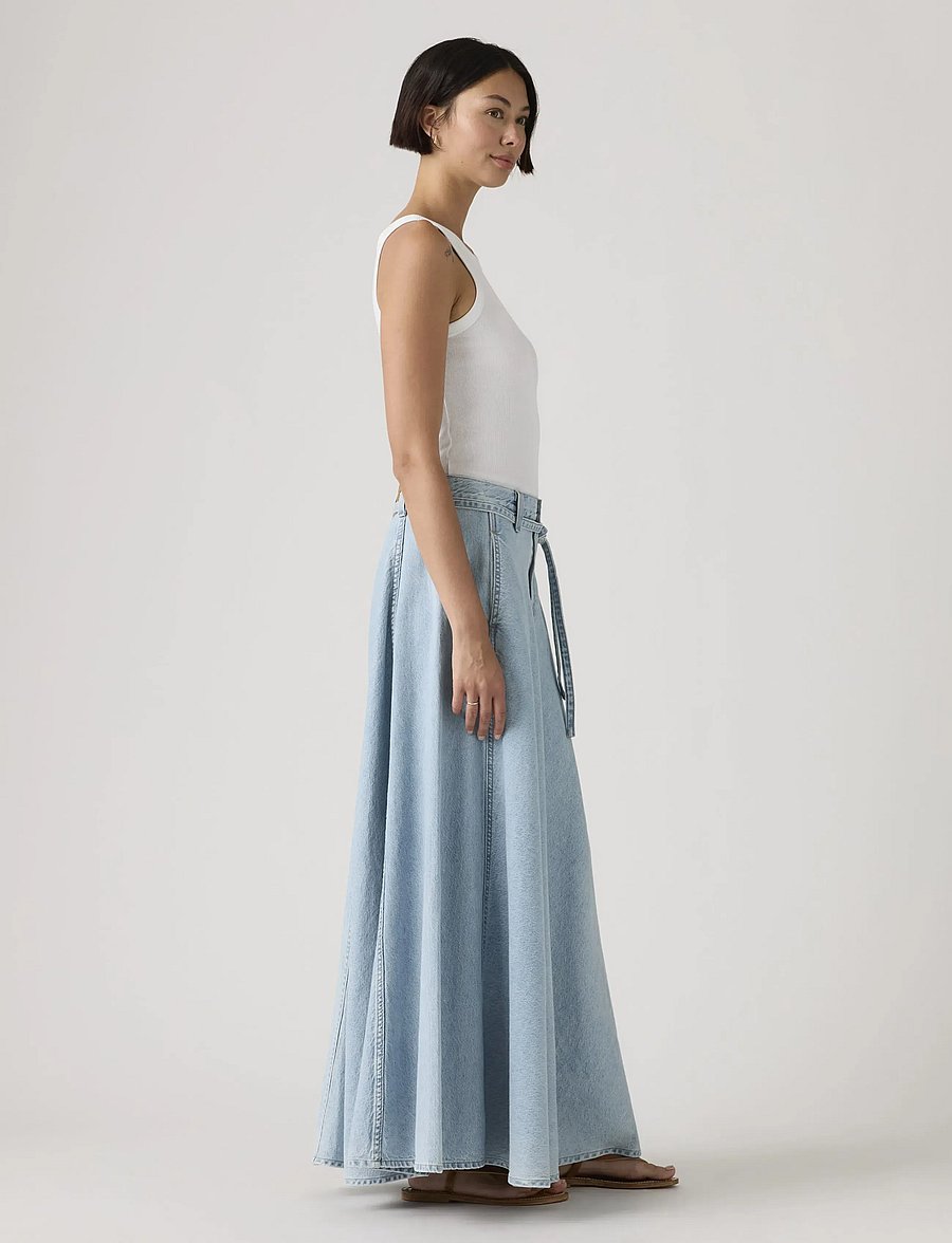 Levi's® - XL SKIRT TREK TECH SKIRT - denim skirts - light indigo - flat finis - 3