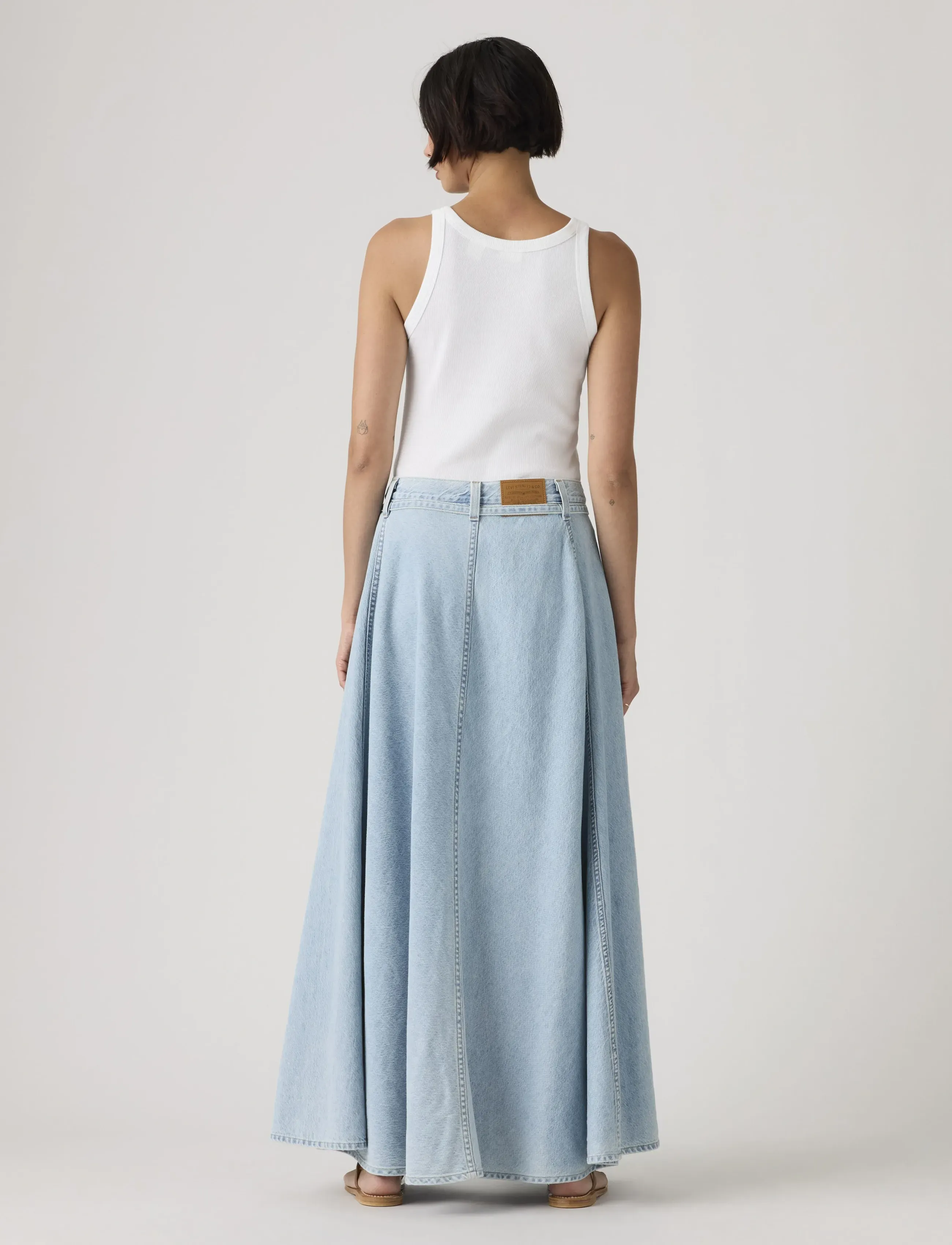 Levi's® - XL SKIRT TREK TECH SKIRT - džinsiniai sijonai - light indigo - flat finis - 4