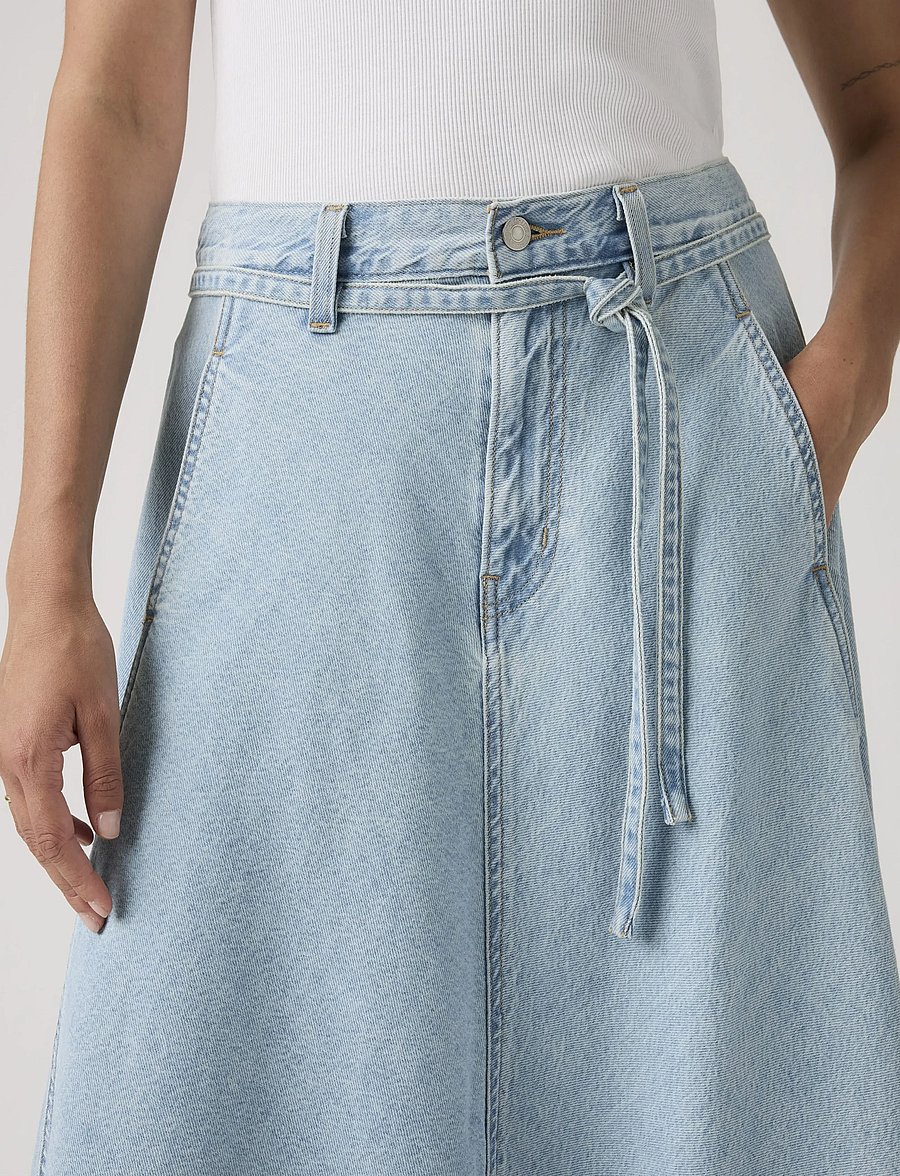Levi's® - XL SKIRT TREK TECH SKIRT - denim skirts - light indigo - flat finis - 5