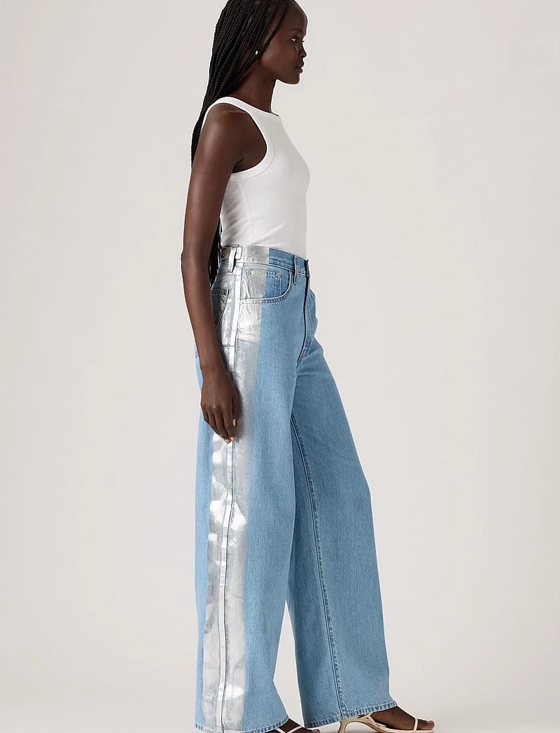 Levi's® - CINCH BAGGY RAIN OR SHINE - vida jeans - med indigo - worn in - 3