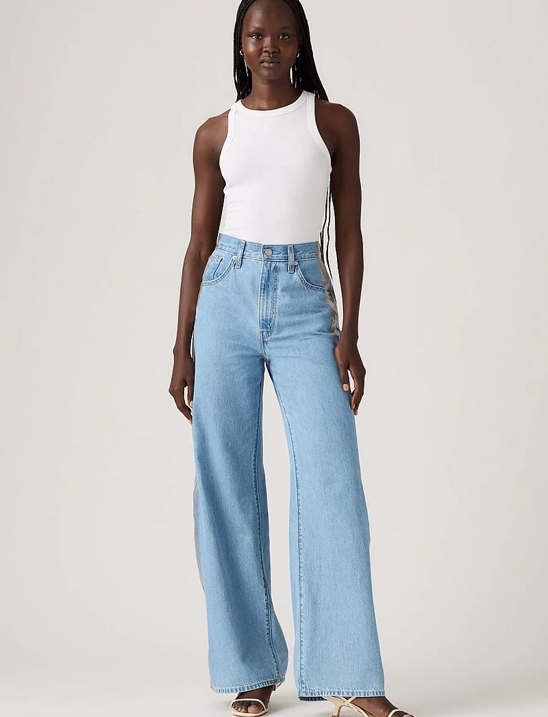 Levi's® - CINCH BAGGY RAIN OR SHINE - vida jeans - med indigo - worn in - 4