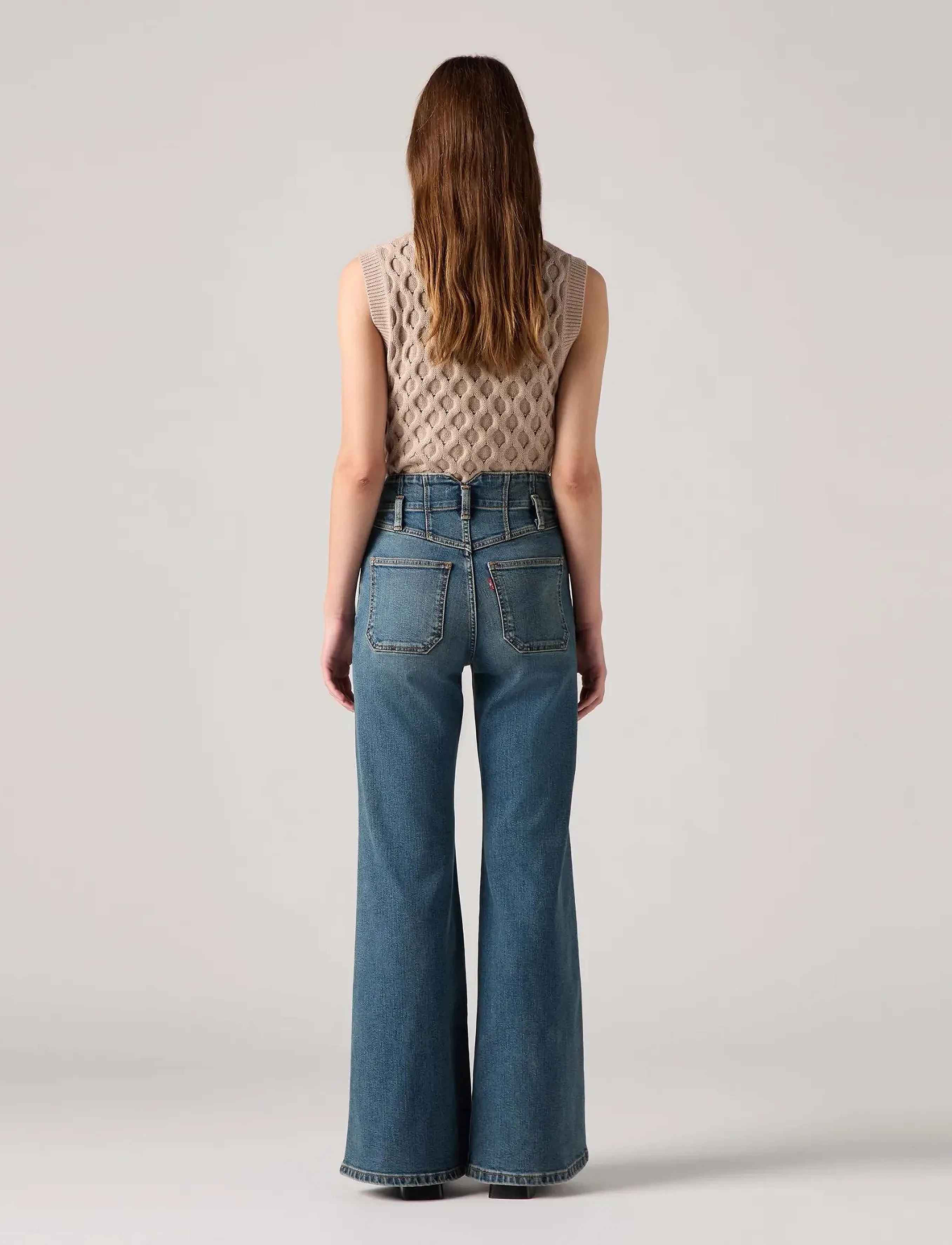 Levi's® - RIBCAGE BELLS CORSET DART GAME - džinsi ar zvanveida galiem - med indigo - worn in - 3