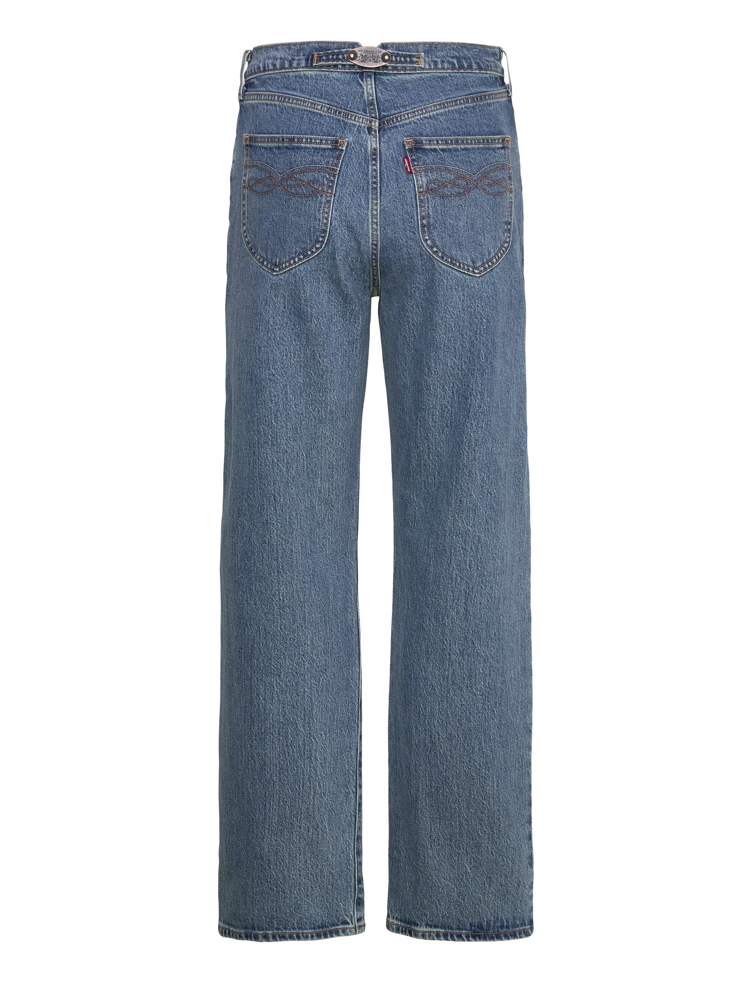 Levi's® - RIBCAGE FL WESTERN BOWS AND AR - suorat farkut - med indigo - worn in - 2