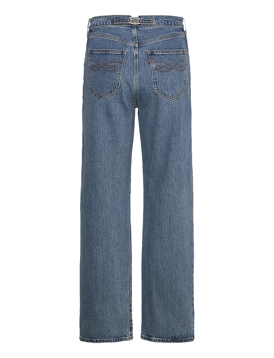 Levi's® - RIBCAGE FL WESTERN BOWS AND AR - straight jeans - med indigo - worn in - 2