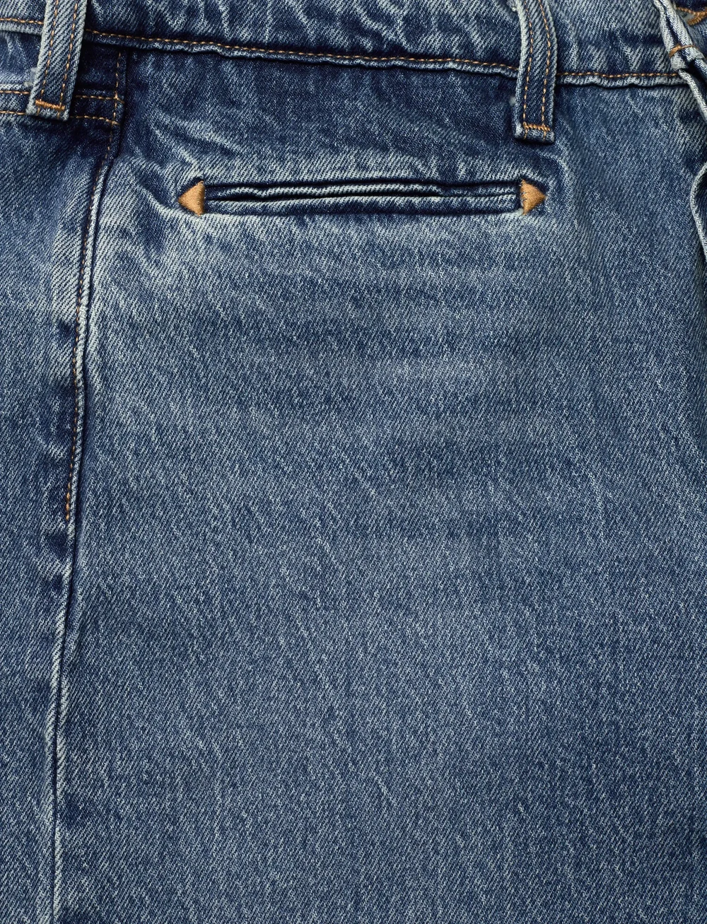 Levi's® - RIBCAGE FL WESTERN BOWS AND AR - straight jeans - med indigo - worn in - 5