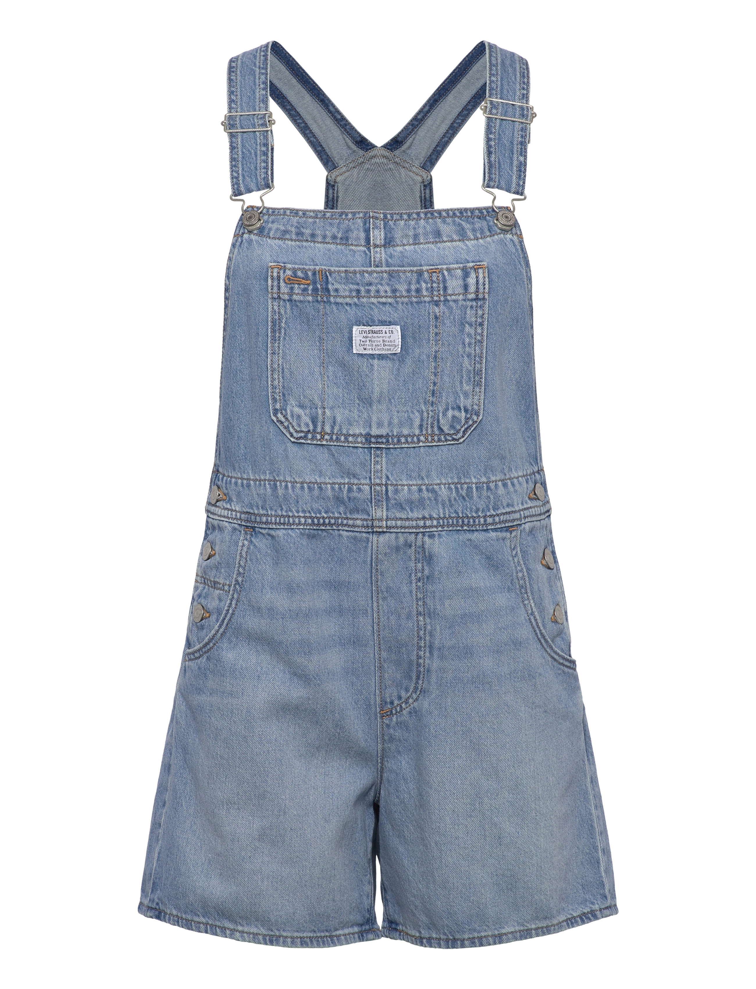 Levi's® UTILITY SHORTALL SUMMER JOB - Buksedragter - LIGHT INDIGO - FLAT FINIS / blue