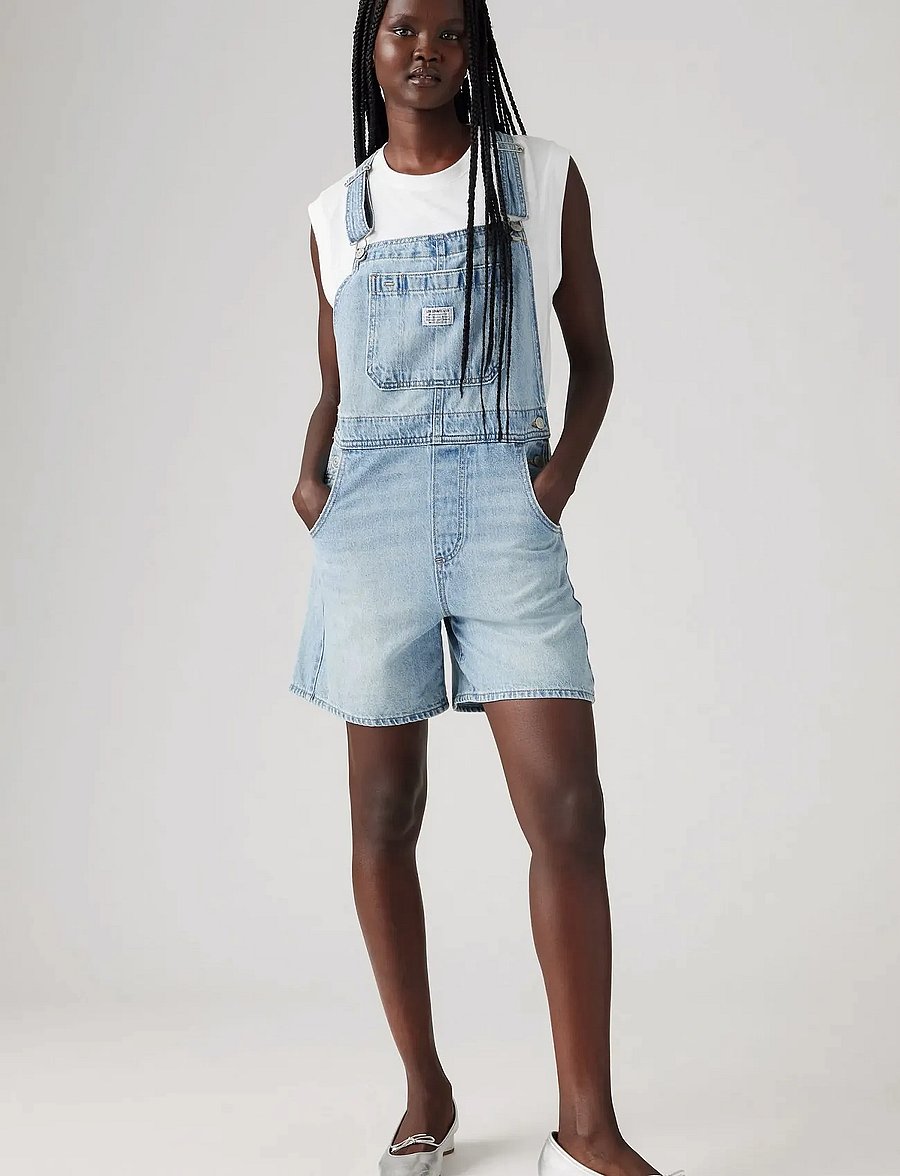 Levi's® - UTILITY SHORTALL SUMMER JOB - combinaisons - light indigo - flat finis - 0