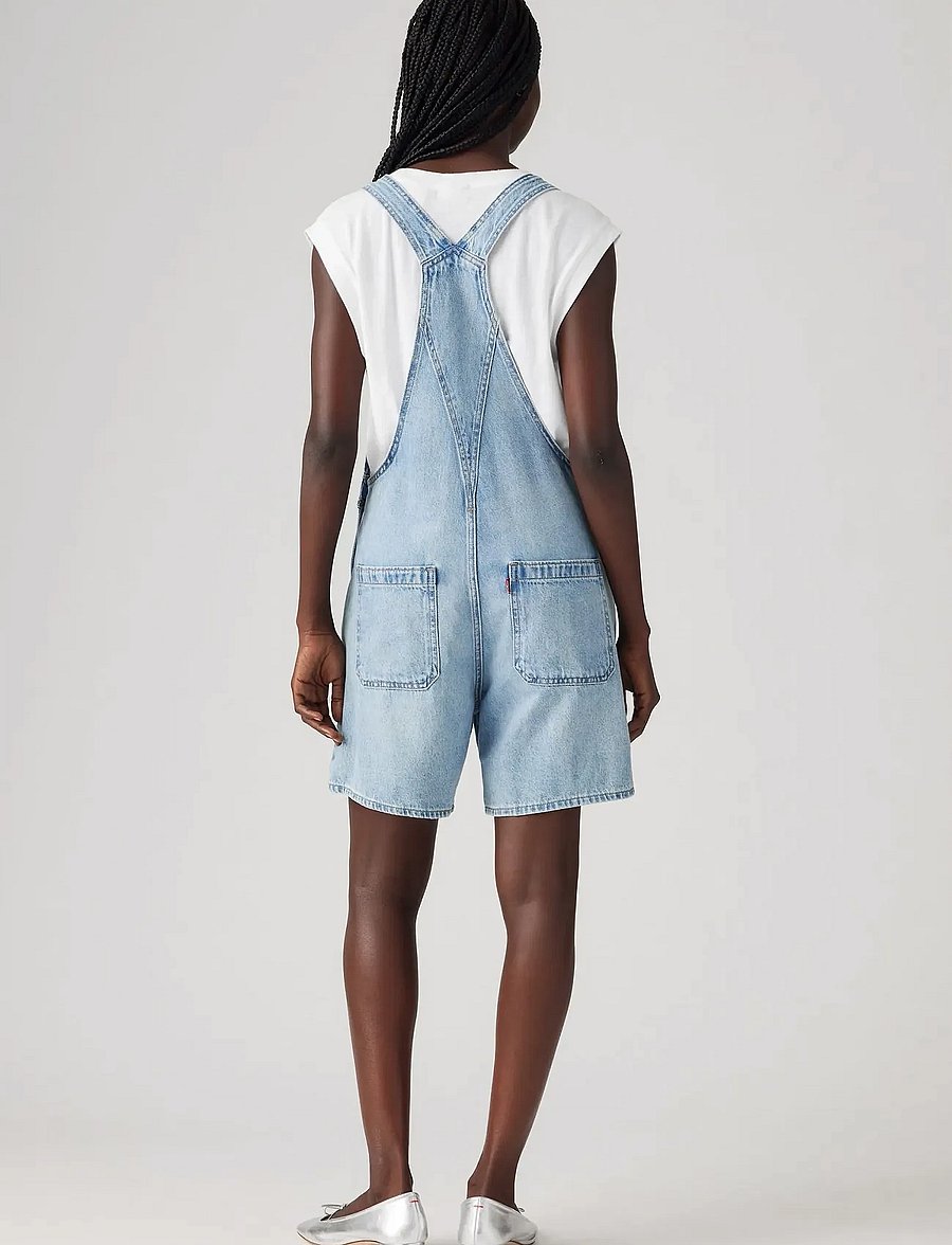 Levi's® - UTILITY SHORTALL SUMMER JOB - combinaisons - light indigo - flat finis - 4