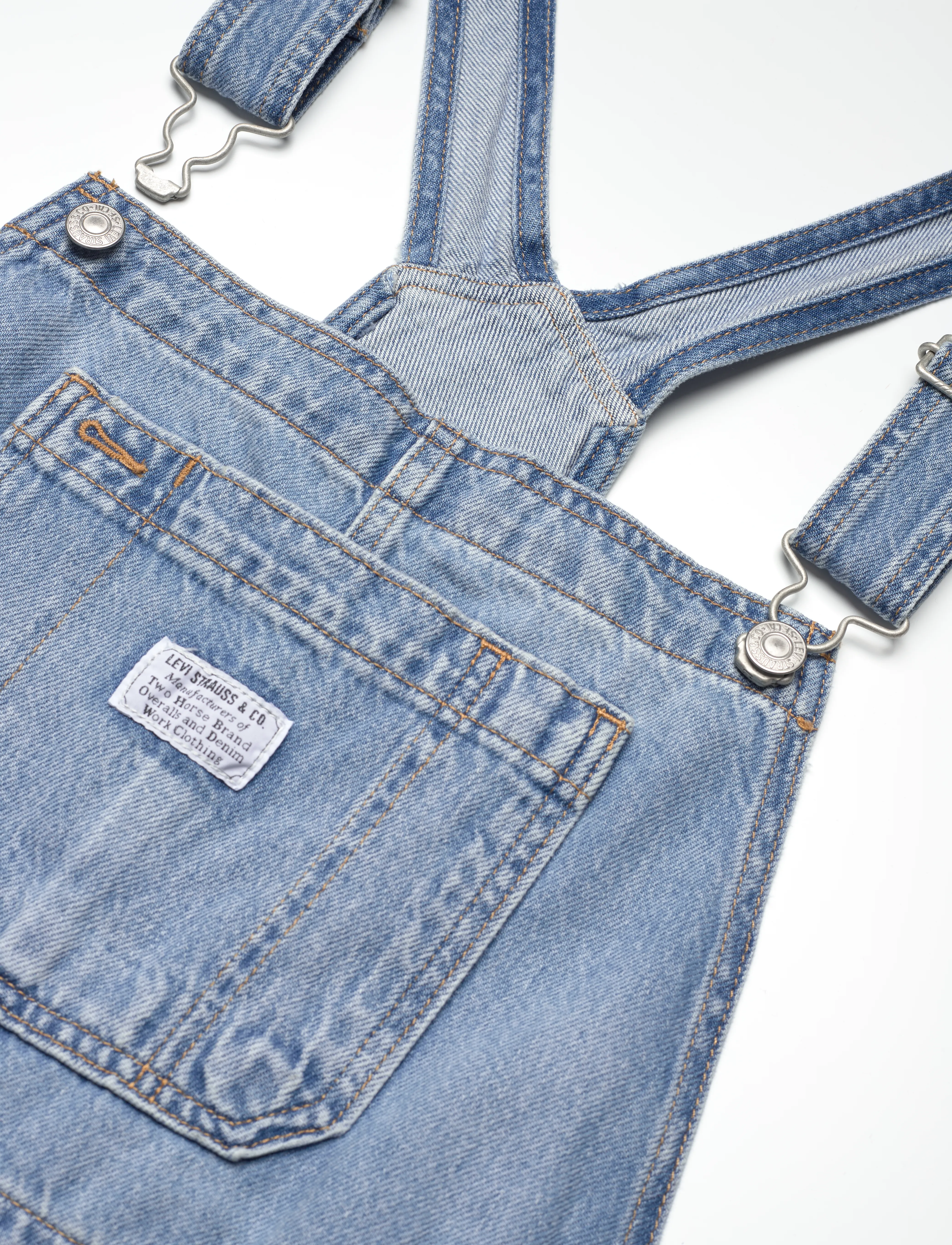 Levi's® - UTILITY SHORTALL SUMMER JOB - buksedragter - light indigo - flat finis - 5