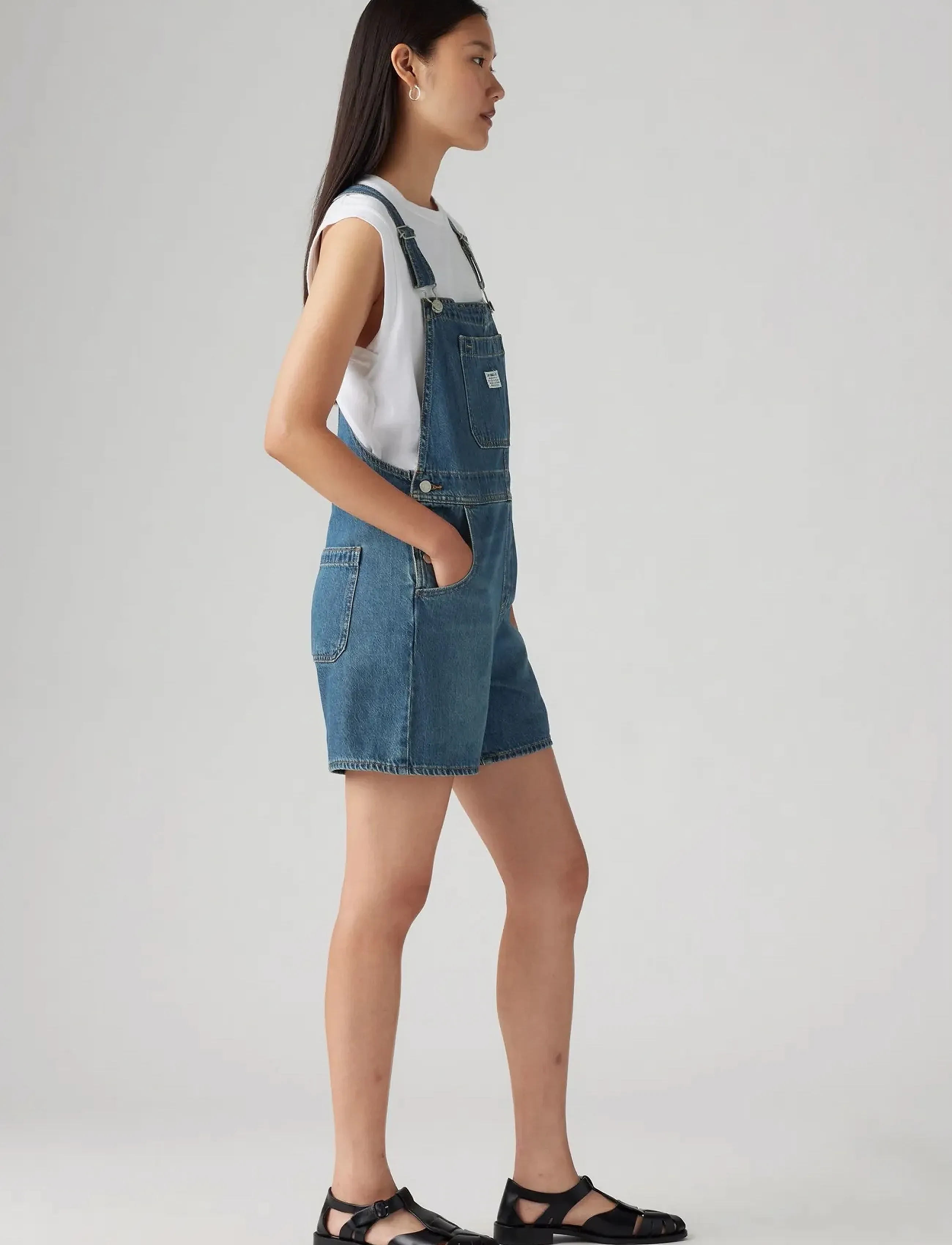 Levi's® - UTILITY SHORTALL ANNIVERSARY P - kombinezony - dark indigo - worn in - 3