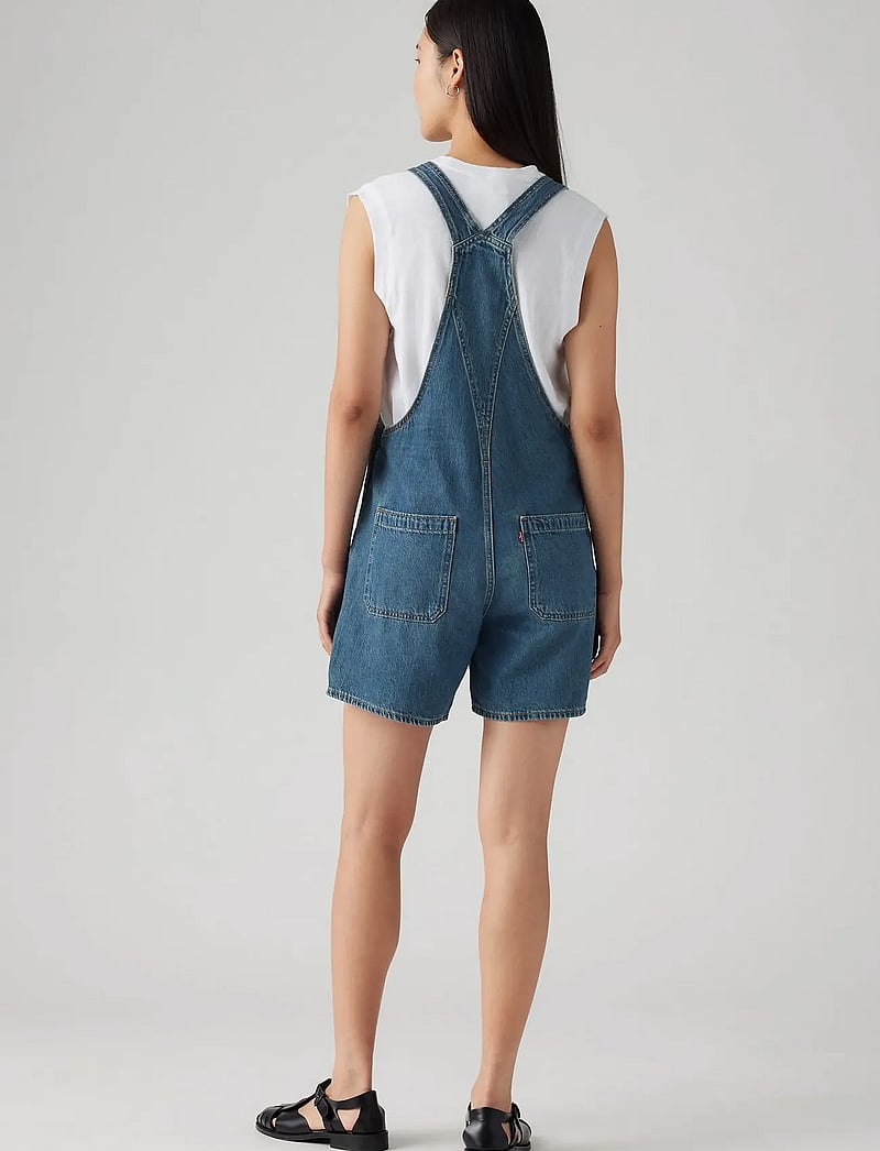 Levi's® - UTILITY SHORTALL ANNIVERSARY P - jumpsuits - dark indigo - worn in - 4