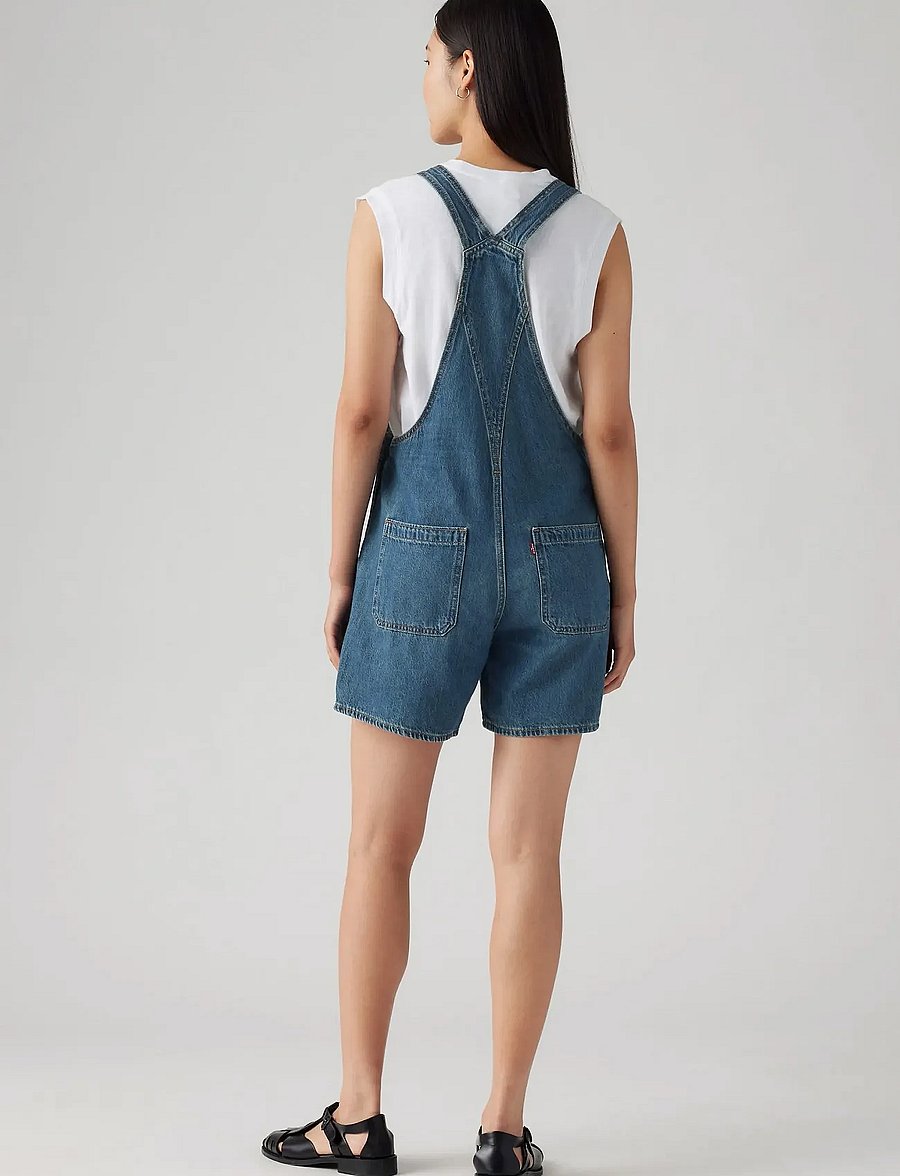 Levi's® - UTILITY SHORTALL ANNIVERSARY P - kombinezoni - dark indigo - worn in - 4