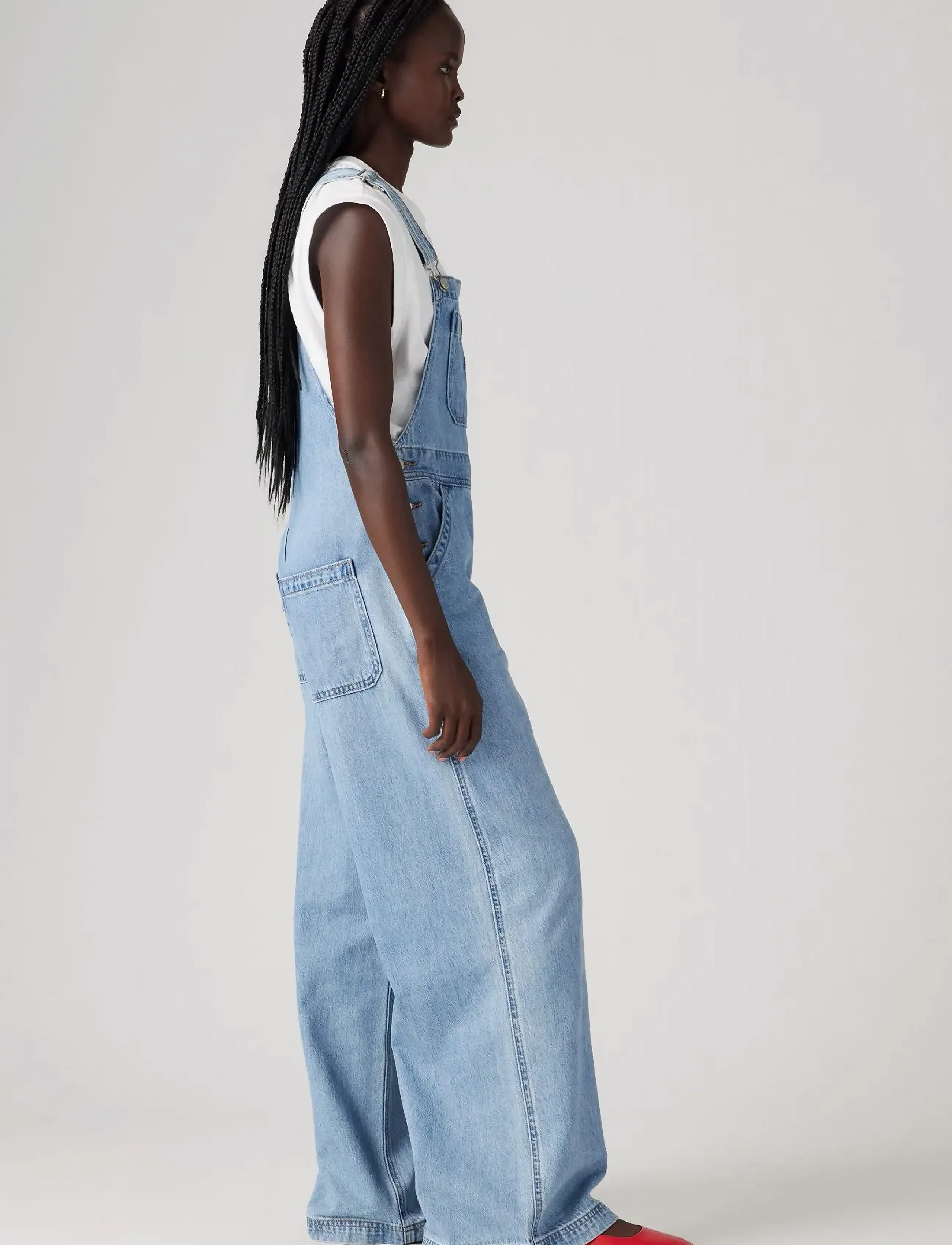 Levi's® - XL OVERALL INVESTED INDIGO OVE - pükskostüümid - light indigo - worn in - 3