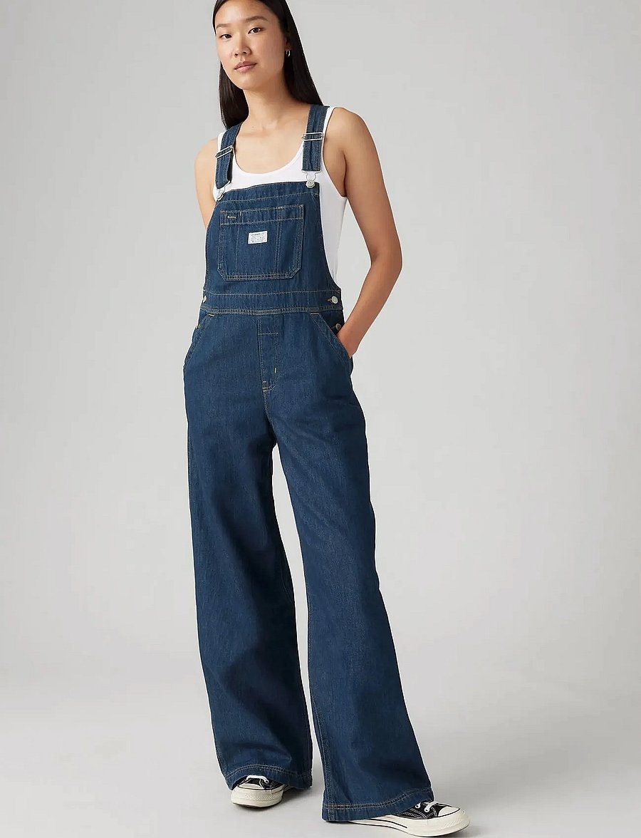 Levi's® - XL OVERALL SQUARE CIRCLE - teksakleidid - dark indigo - flat finishe - 0