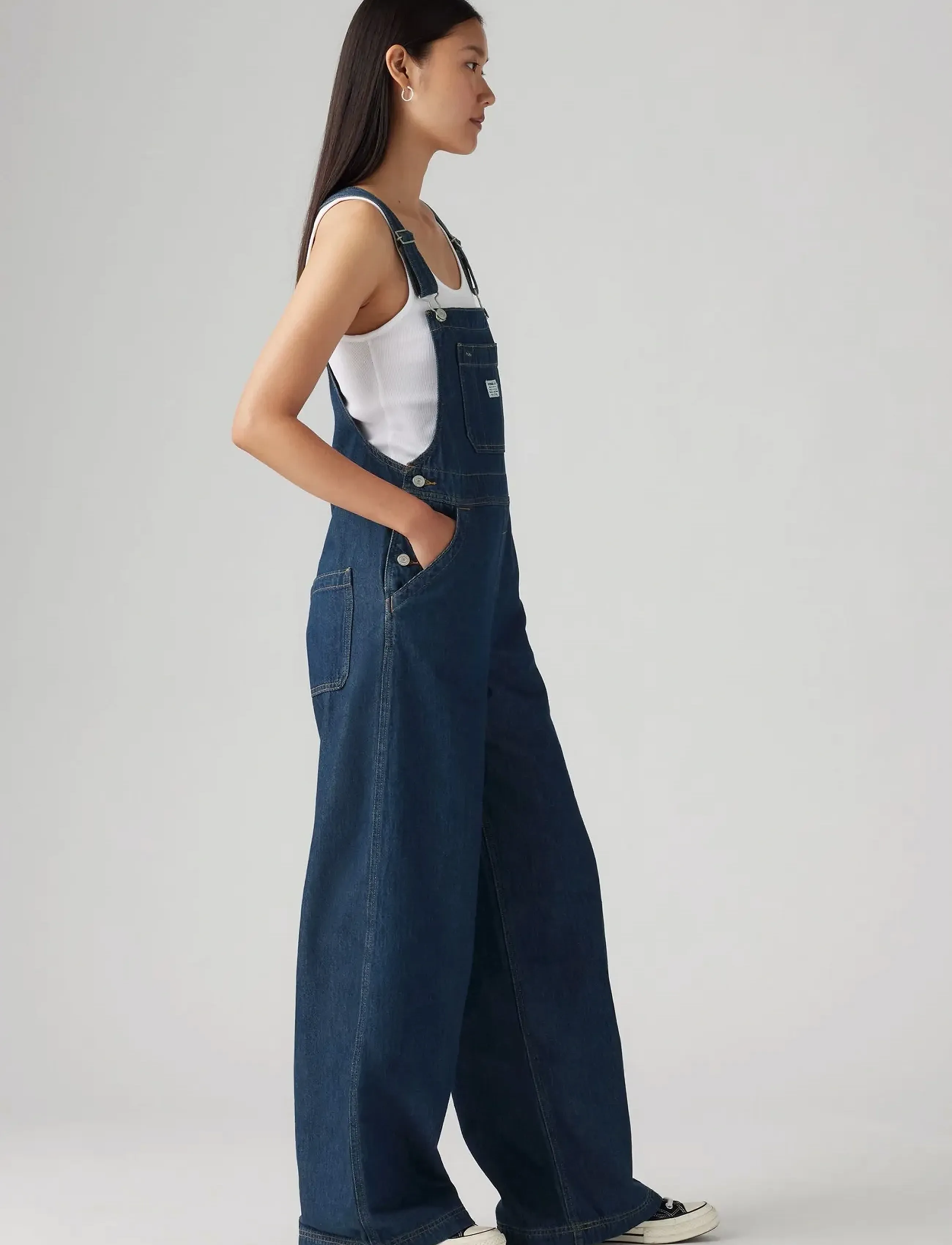 Levi's® - XL OVERALL SQUARE CIRCLE - teksakleidid - dark indigo - flat finishe - 3