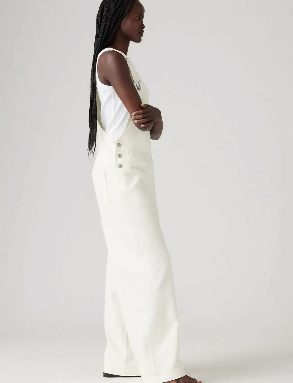 Levi's® - XL OVERALL TRUTH SLIP - buksedragter - whites - 3