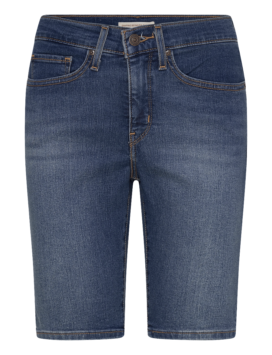 Levi's® - SHAPING BERMUDA CLEVER GIRL SH - lühikesed teksapüksid - dark indigo - worn in - 1