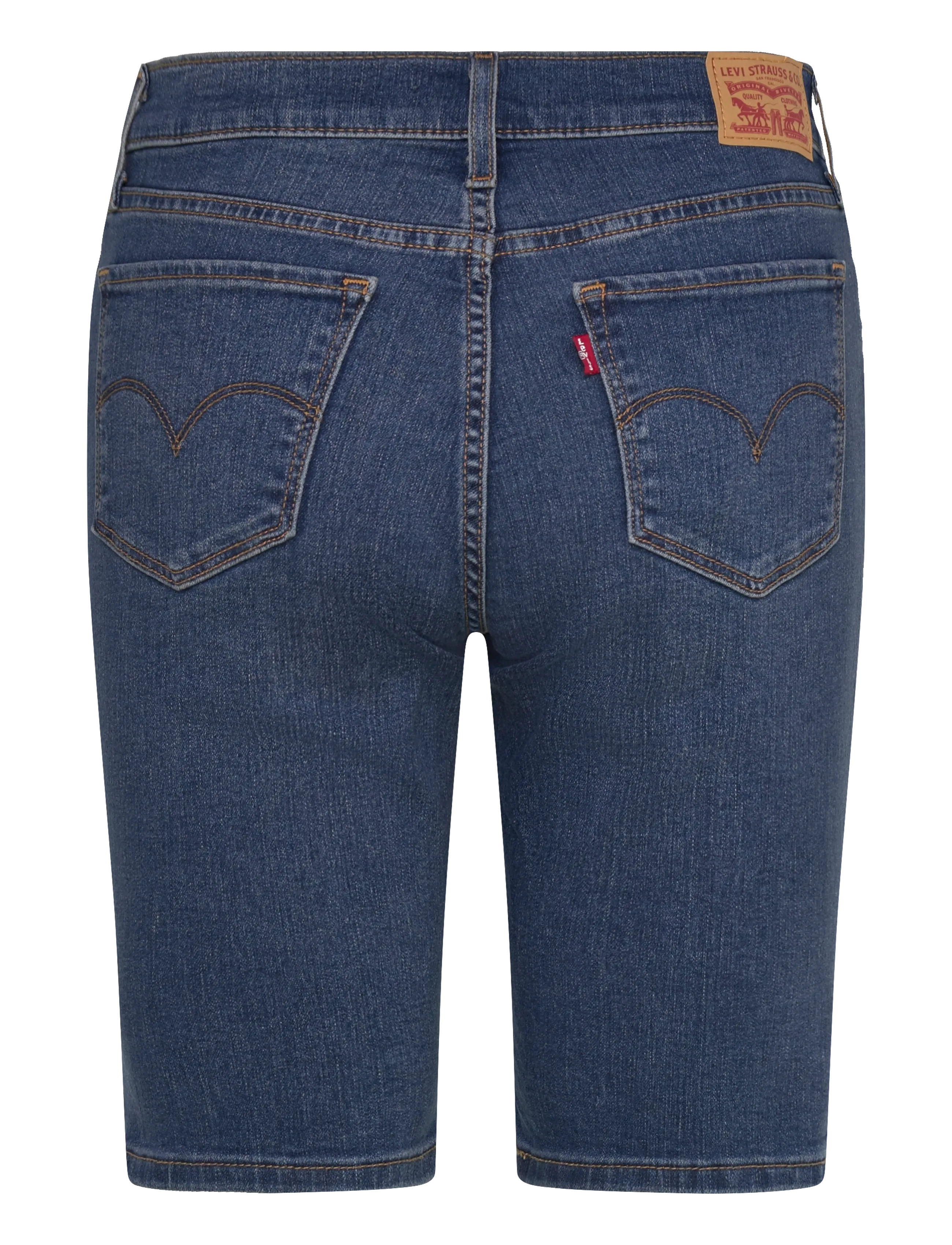 Levi's® - SHAPING BERMUDA CLEVER GIRL SH - jorty - dark indigo - worn in - 2
