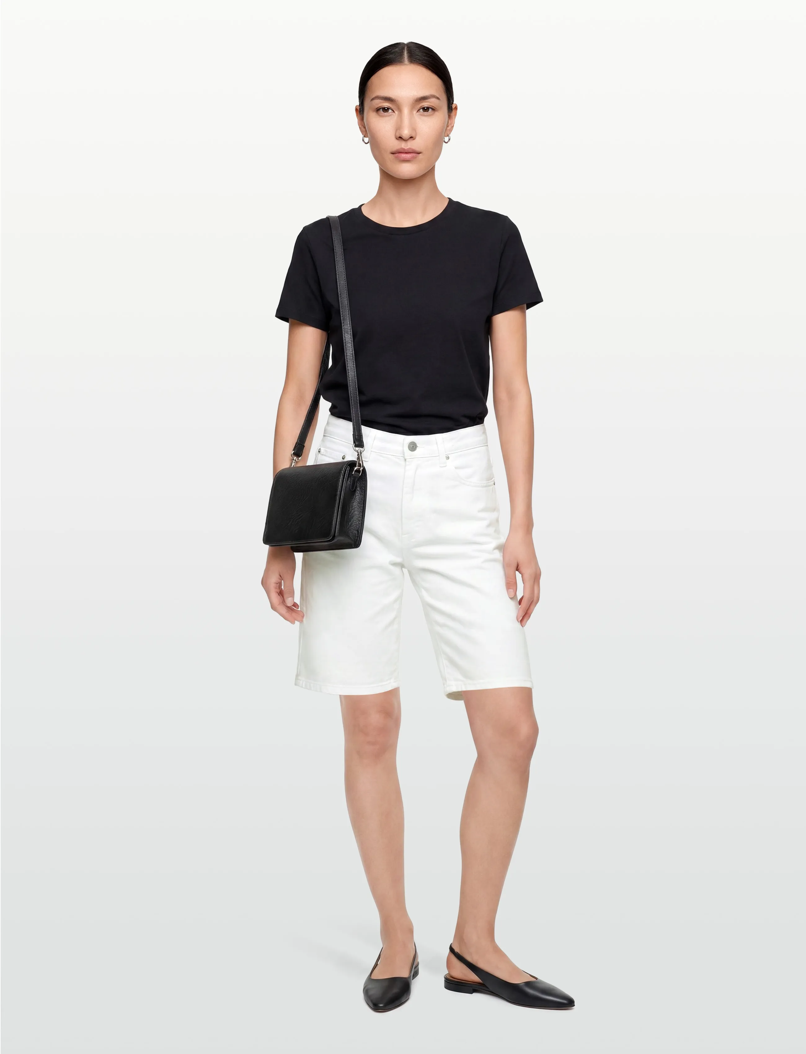 Levi's Shaping Bermuda Chalk White, 29, Shorts, Weiß - Denim Frauen