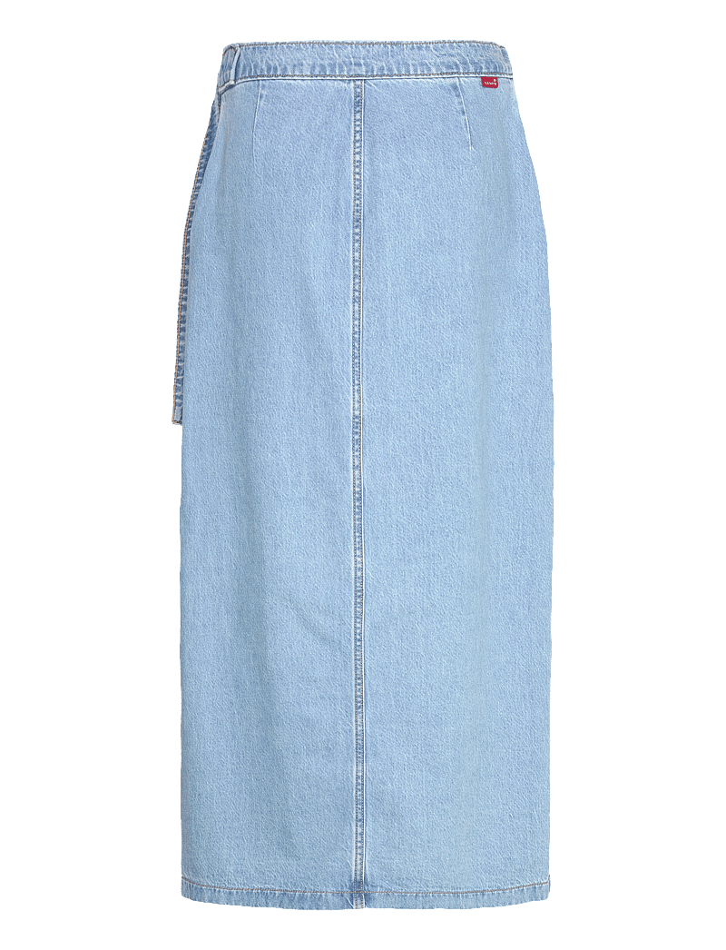 Levi's® - COLUMN WRAP SKIRT WRAPPED IN B - midi-röcke - light indigo - worn in - 2