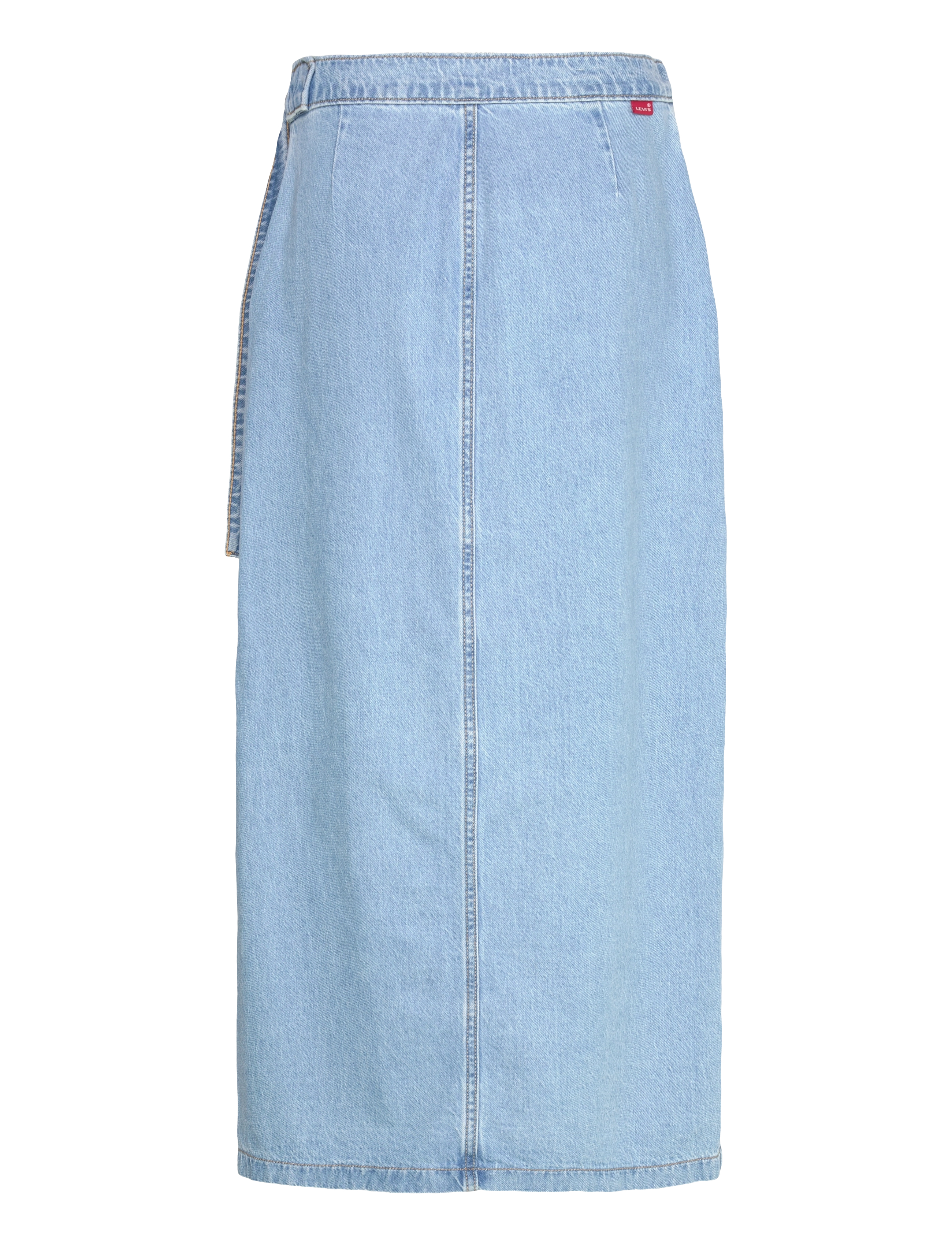 Levi's® - COLUMN WRAP SKIRT WRAPPED IN B - midi nederdele - light indigo - worn in - 2