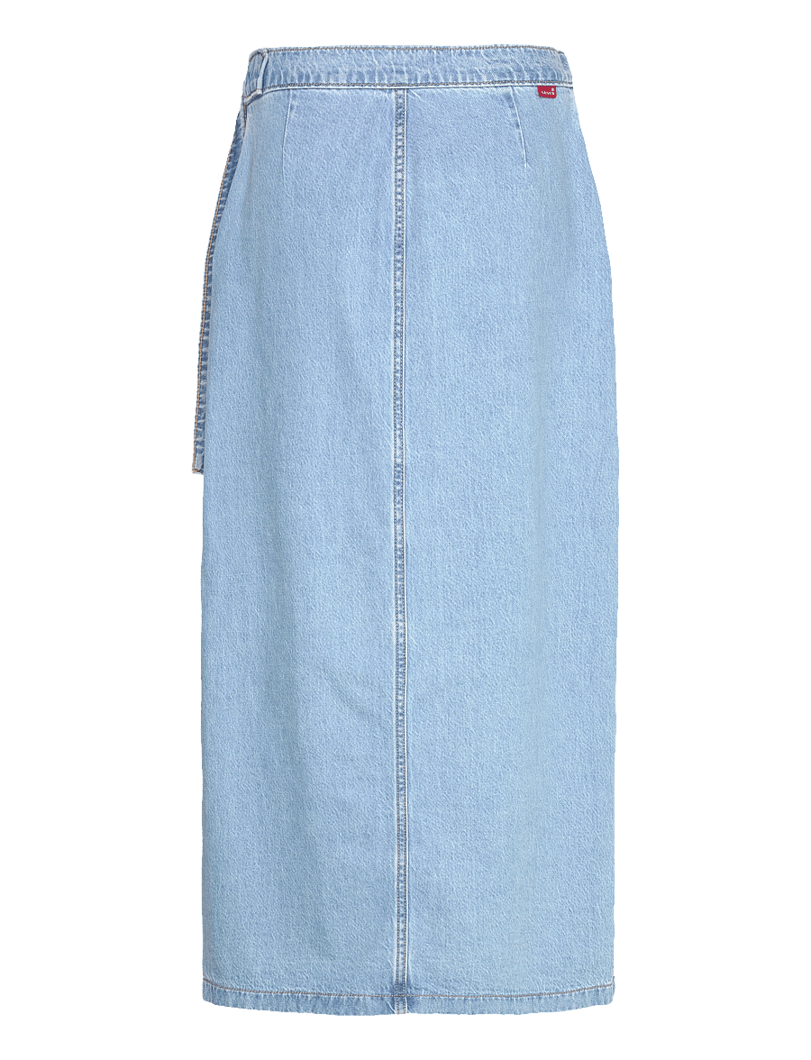 Levi's® - COLUMN WRAP SKIRT WRAPPED IN B - jupes midi - light indigo - worn in - 2