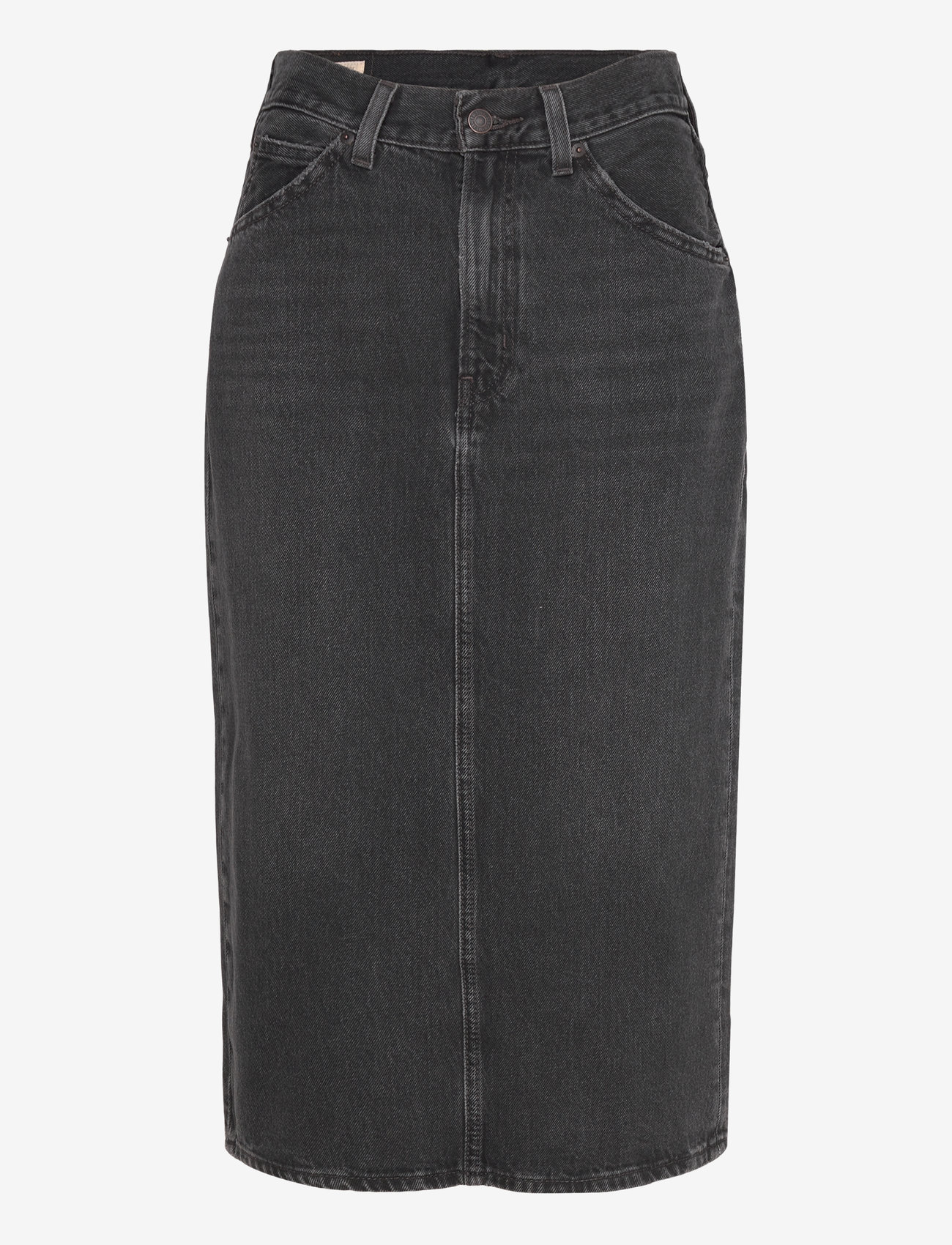 Levi's® - HR BACK SLIT SKIRT WANDERING S - jeansröcke - blacks - 1