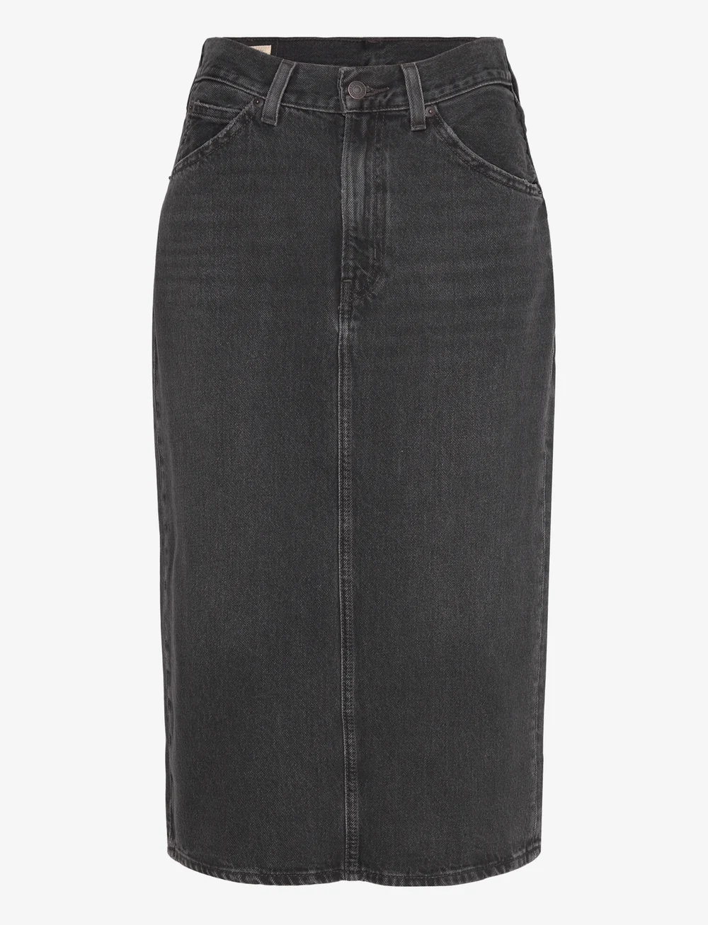 Levi's® - HR BACK SLIT SKIRT WANDERING S - jupes en jeans - blacks - 1