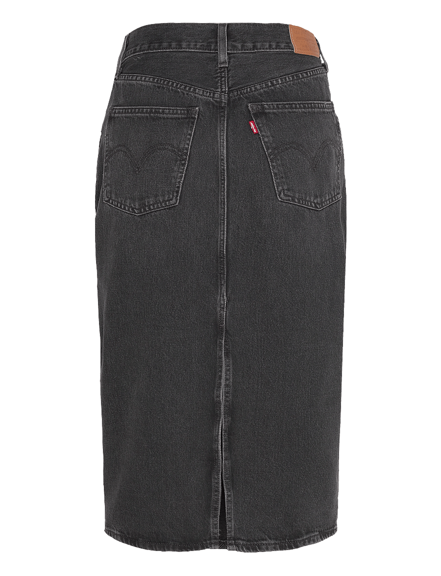 Levi's® - HR BACK SLIT SKIRT WANDERING S - jeansröcke - blacks - 2