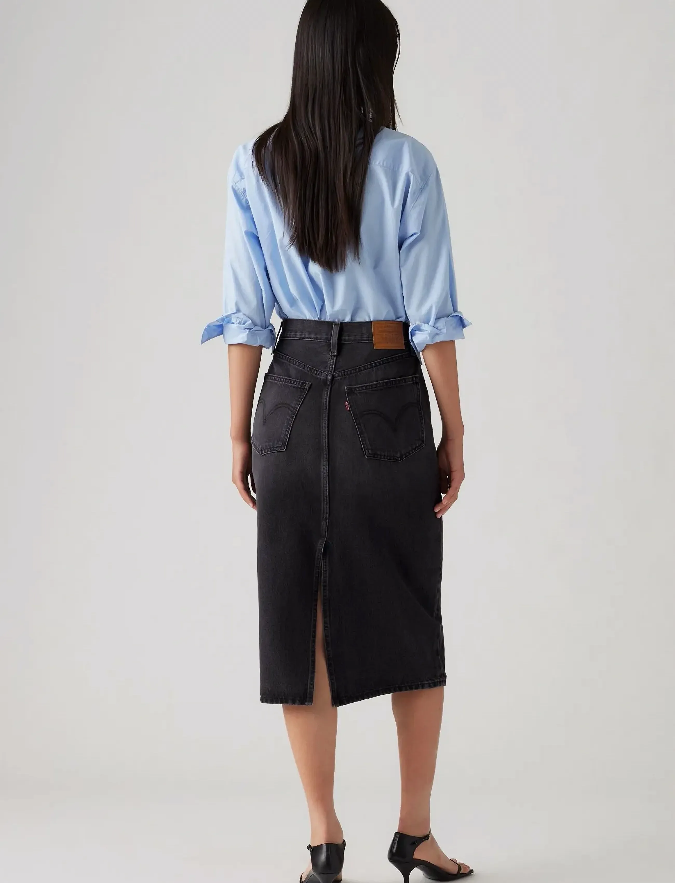 Levi's® - HR BACK SLIT SKIRT WANDERING S - blacks - 4