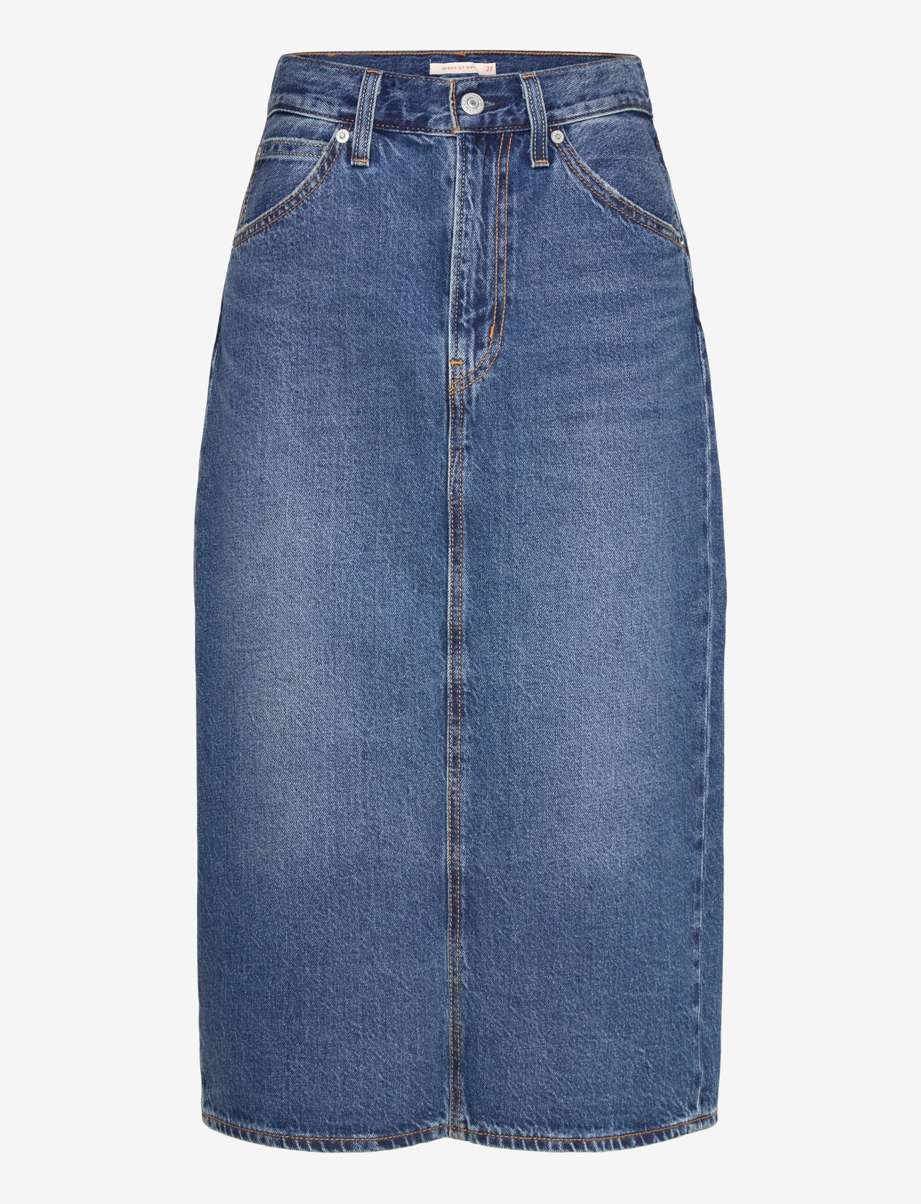 Levi's® - HR BACK SLIT SKIRT REVIEW TIME - jeanskjolar - med indigo - worn in - 1