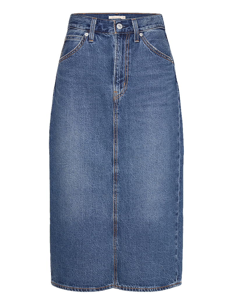 Levi's® - HR BACK SLIT SKIRT REVIEW TIME - jeanskjolar - med indigo - worn in - 1