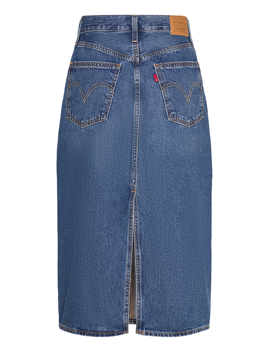 Levi's® - HR BACK SLIT SKIRT REVIEW TIME - teksaseelikud - med indigo - worn in - 2
