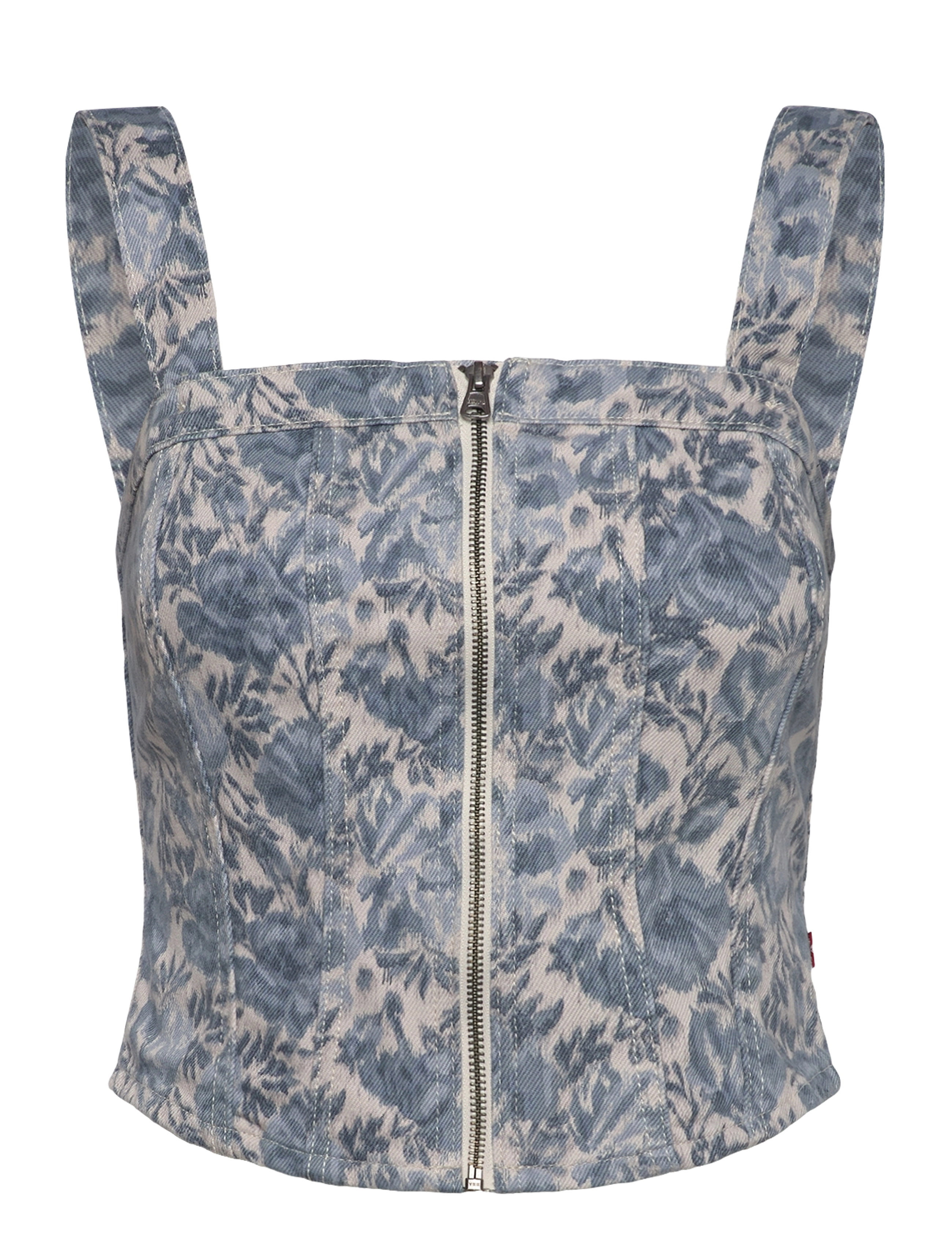 Levi's® - SCULPTED BUSTIER OPHELIA FLORA - med indigo - worn in - 1