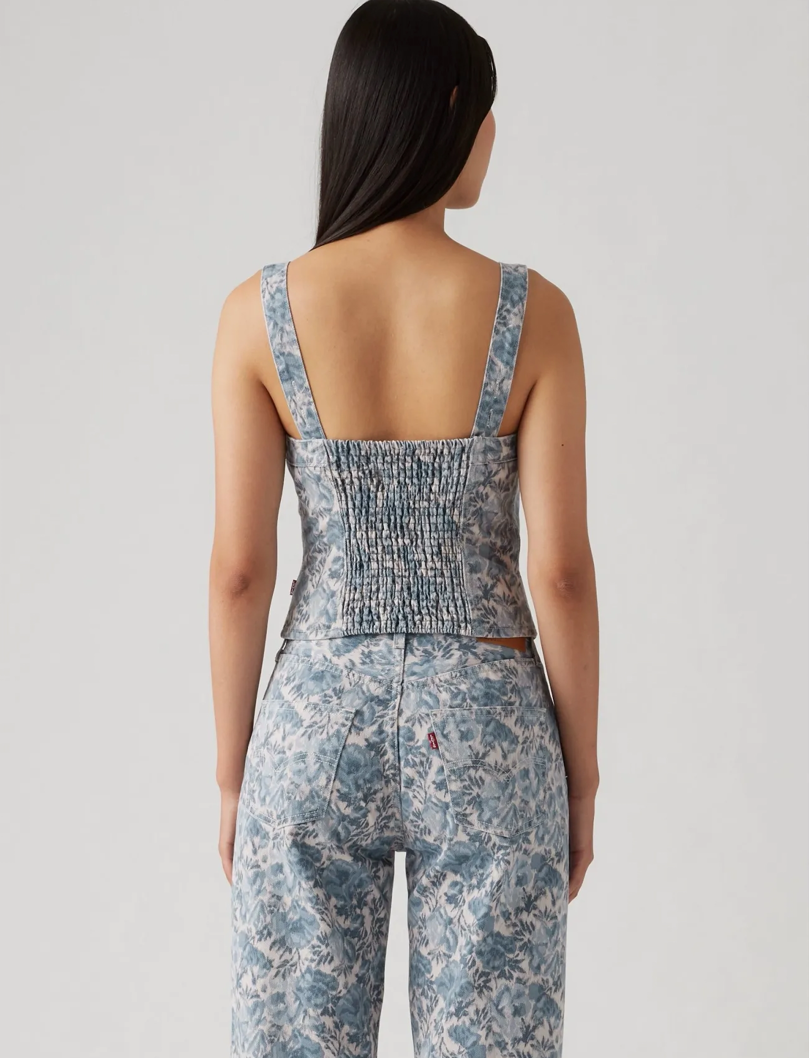 Levi's® - SCULPTED BUSTIER OPHELIA FLORA - med indigo - worn in - 5
