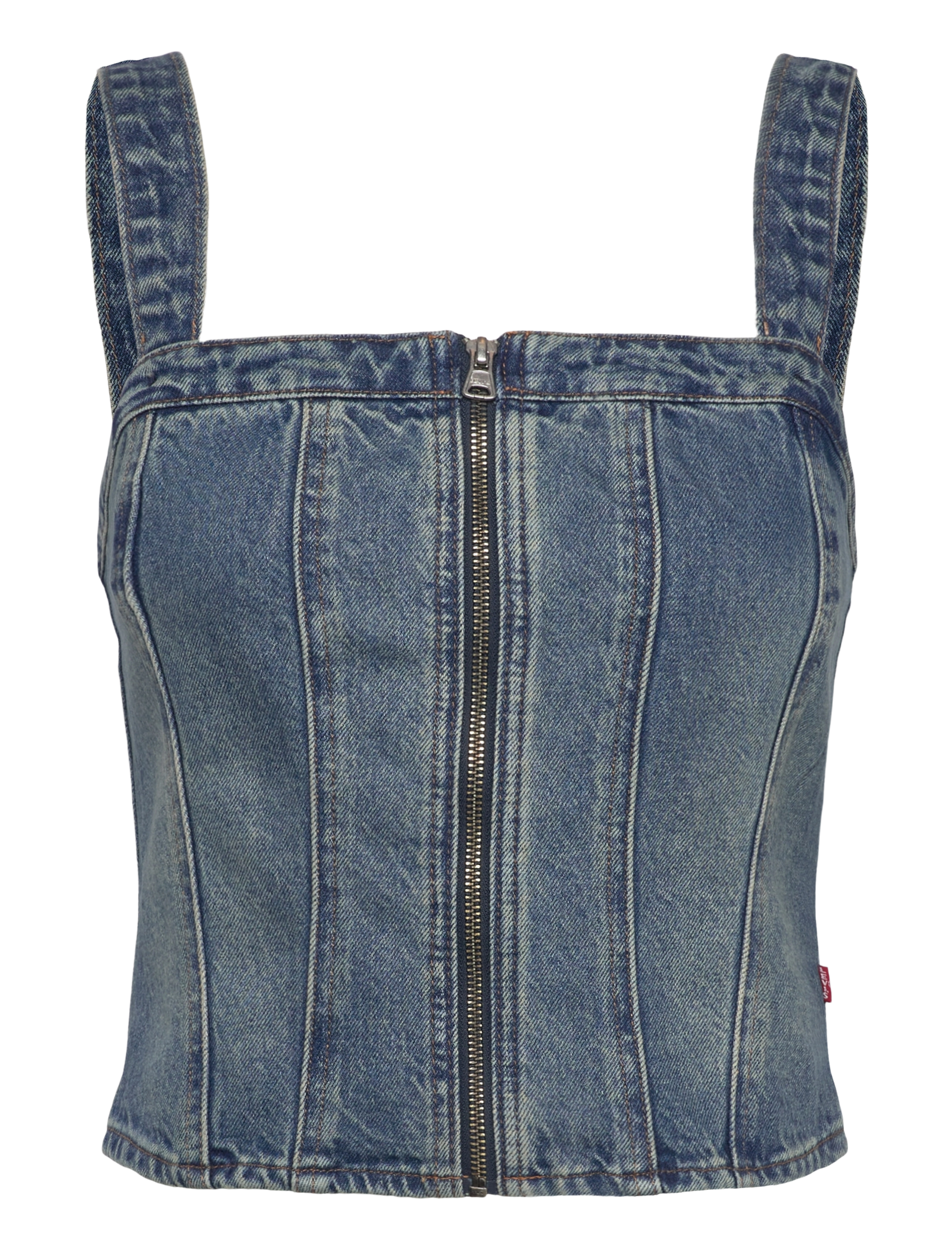 Levi's® - SCULPTED BUSTIER VERIFIED VINT - med indigo - worn in - 1
