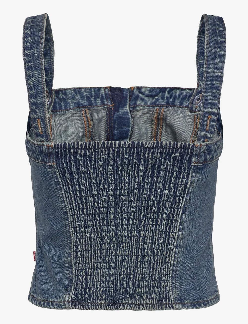 Levi's® - SCULPTED BUSTIER VERIFIED VINT - sleeveless tops - med indigo - worn in - 1