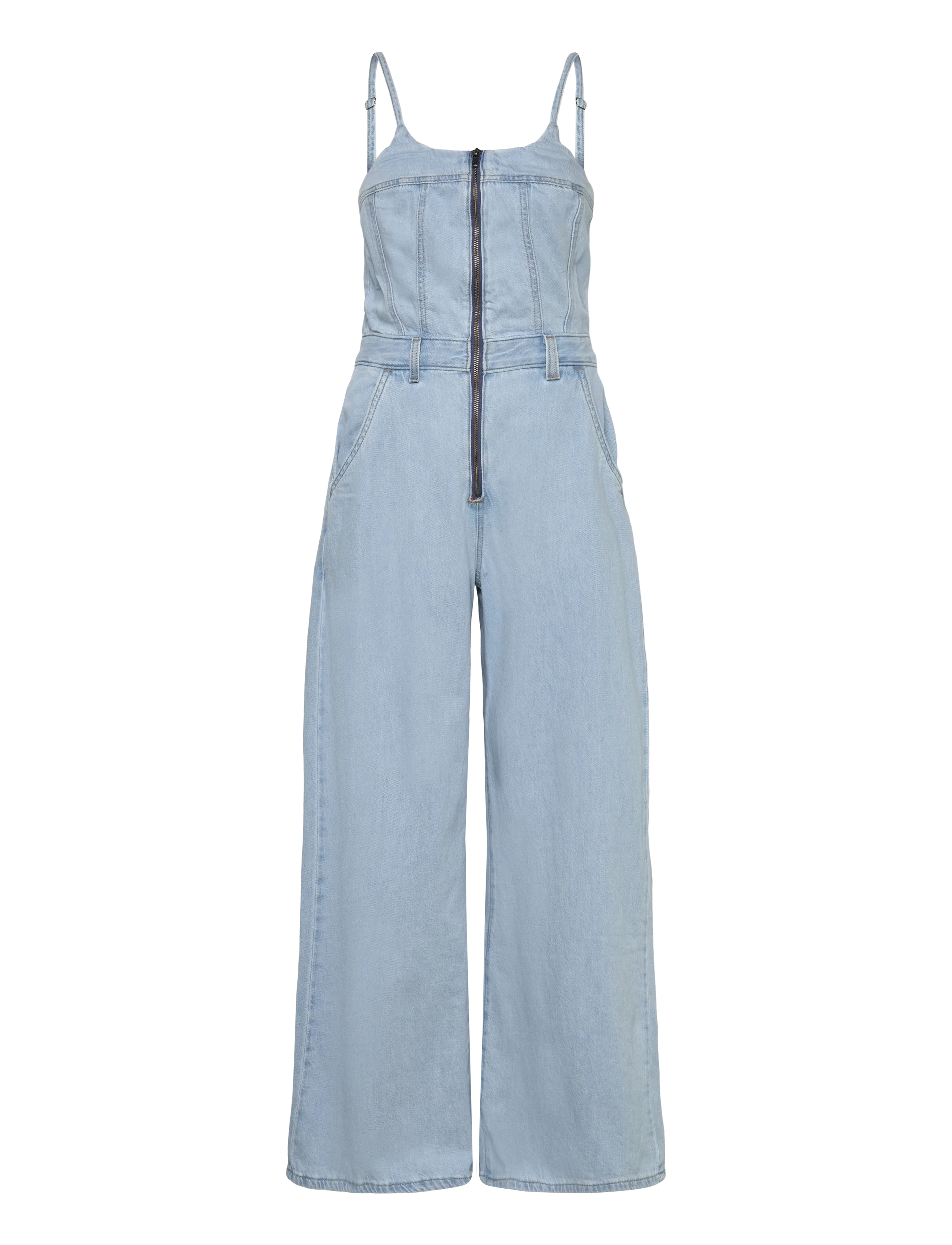 Levi's® BUSTIER JUMPSUIT ALWAYS GOING - Tunked - LIGHT INDIGO - FLAT FINIS / blue